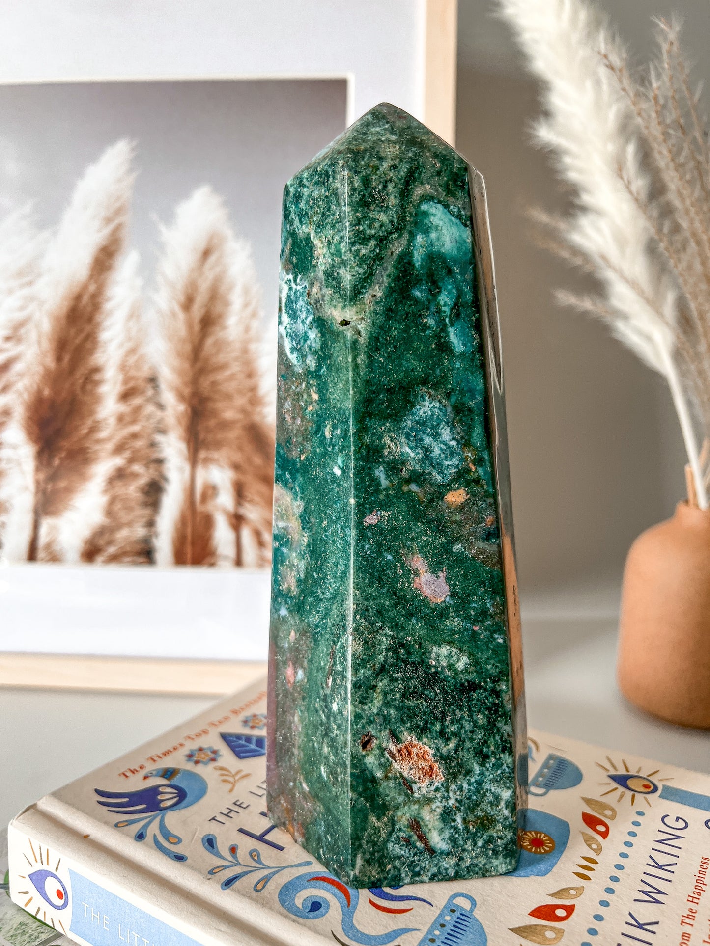 Ocean Jasper Tower - Crystal Love Treasures