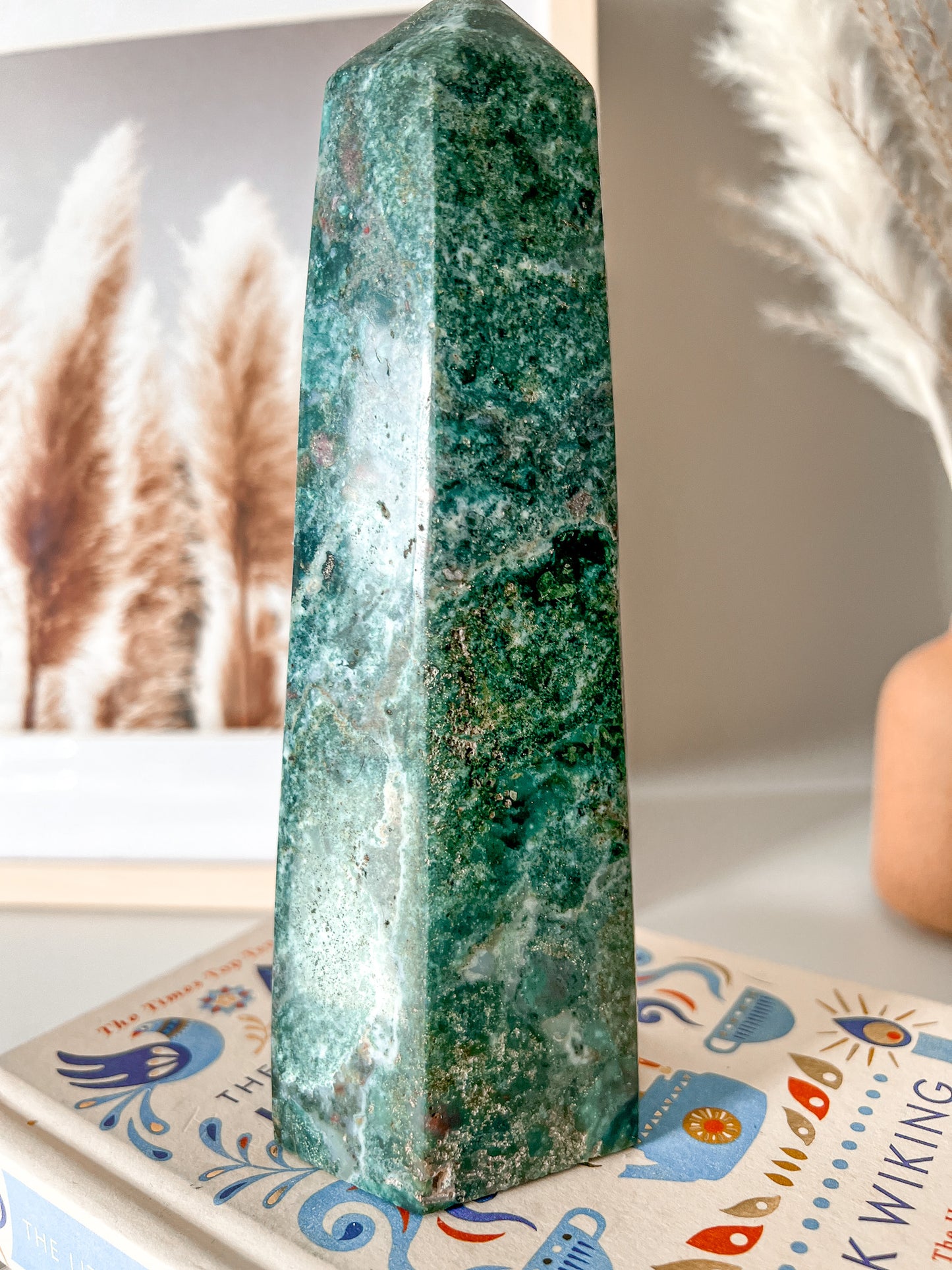 Ocean Jasper Tower - Crystal Love Treasures