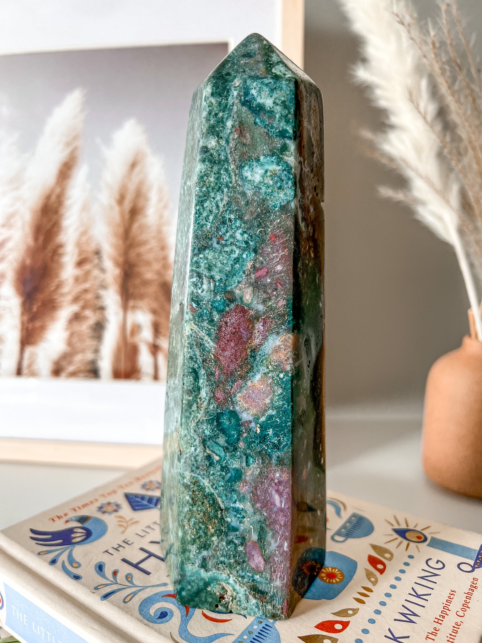 Ocean Jasper Tower - Crystal Love Treasures