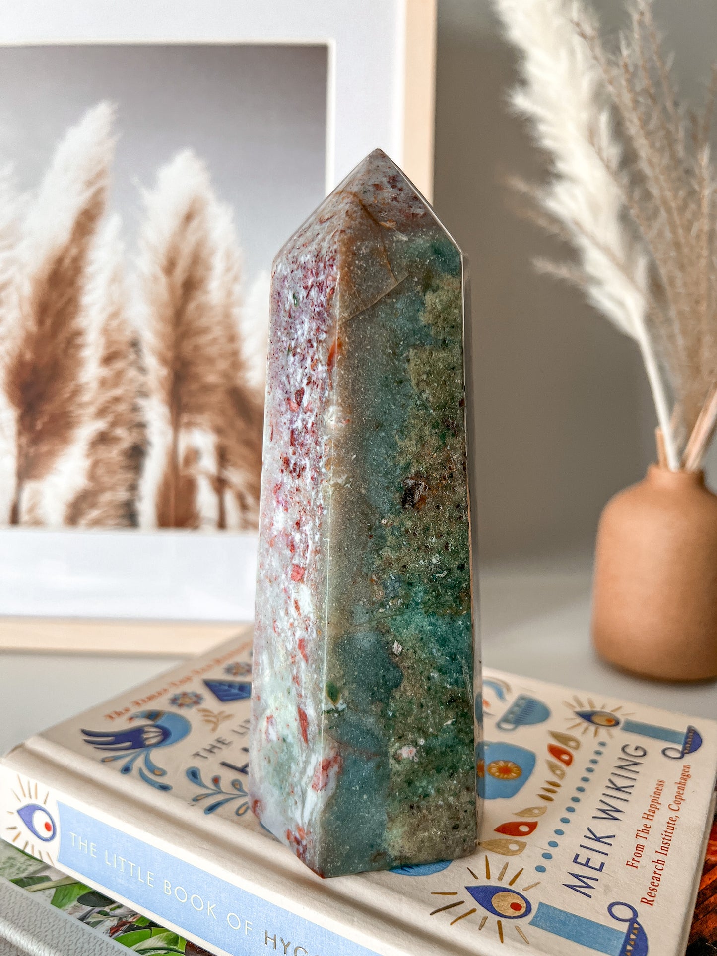 Ocean Jasper Tower - Crystal Love Treasures