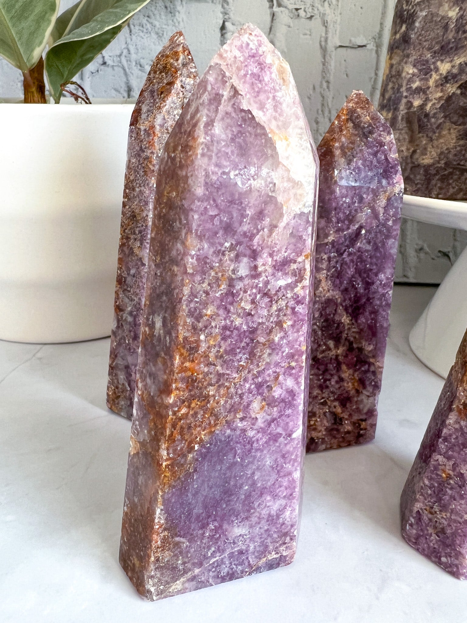 Brazilian Lepidolite Tower - Crystal Love Treasures