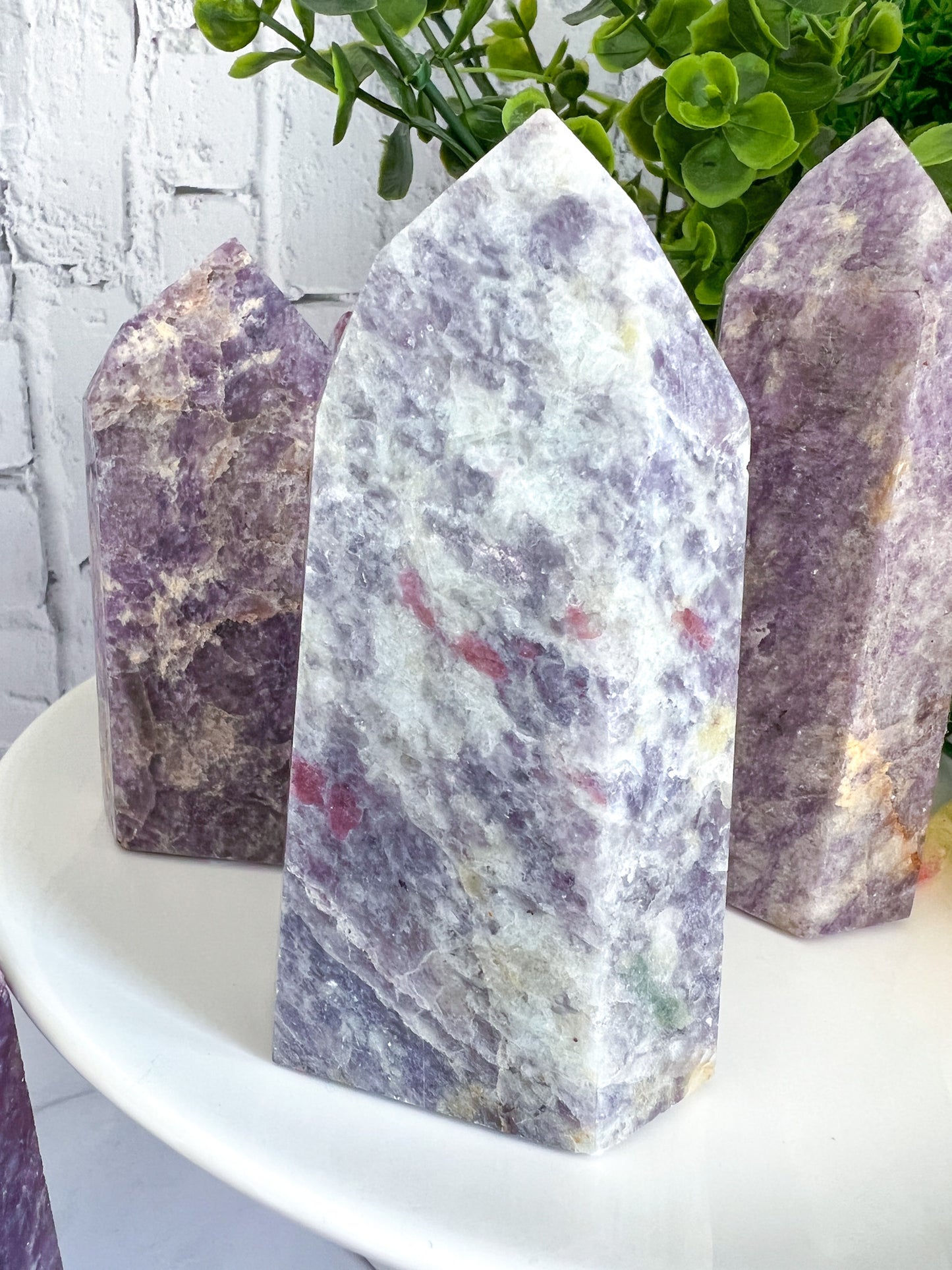 Brazilian Lepidolite Tower - Crystal Love Treasures