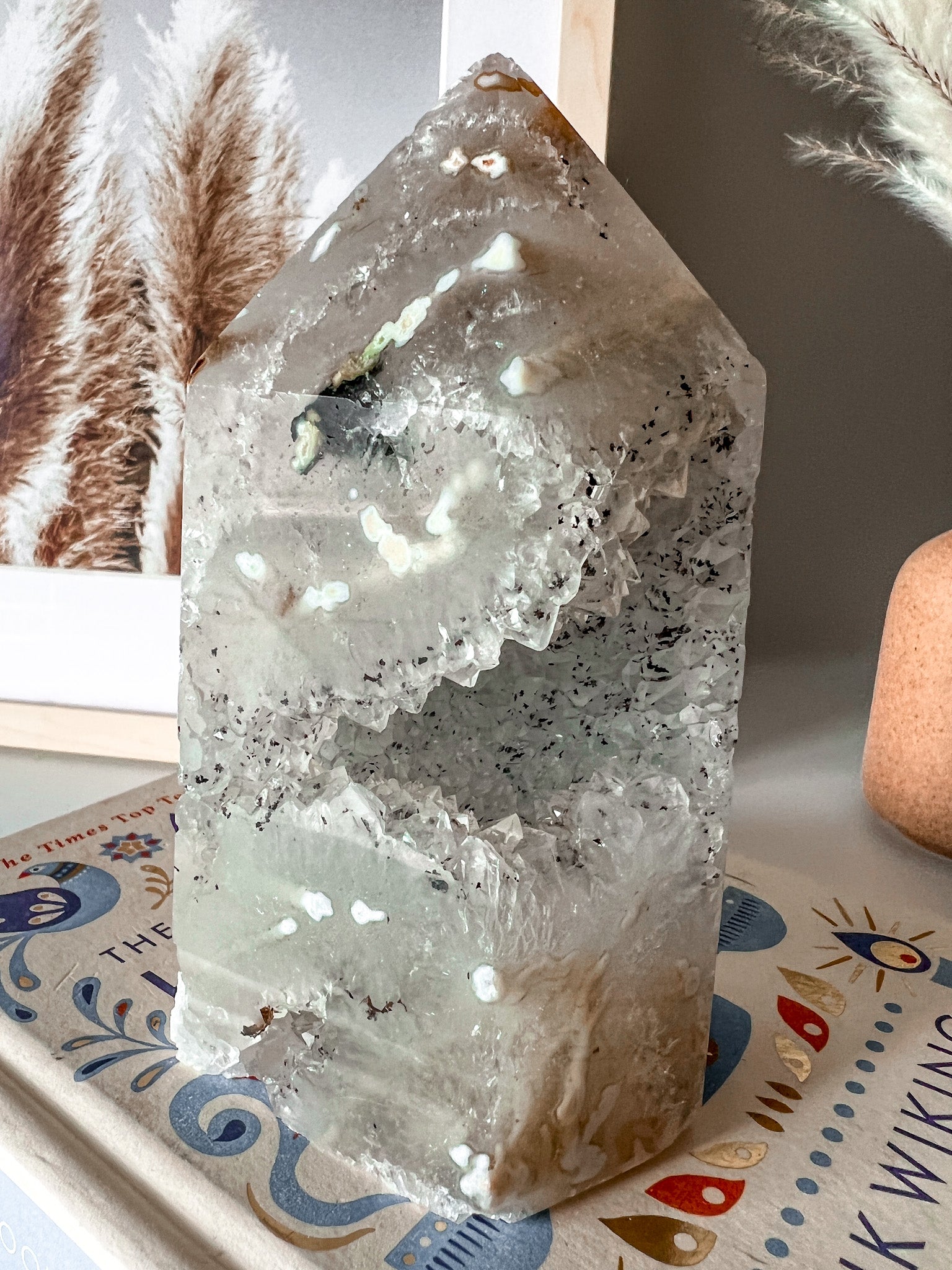 Druzy Agate Quartz Tower - Crystal Love Treasures