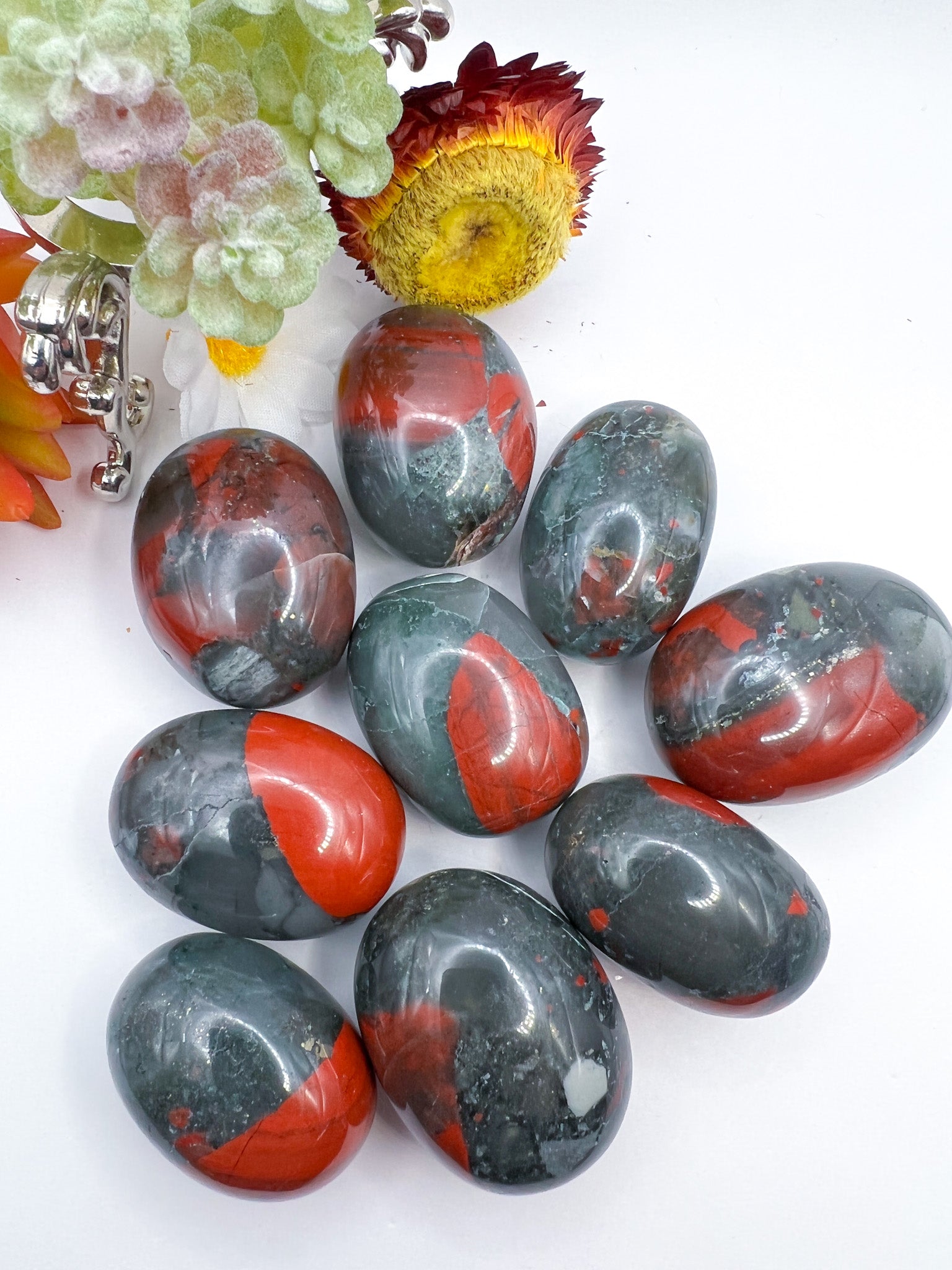 Bloodstone Tumbles - Crystal Love Treasures