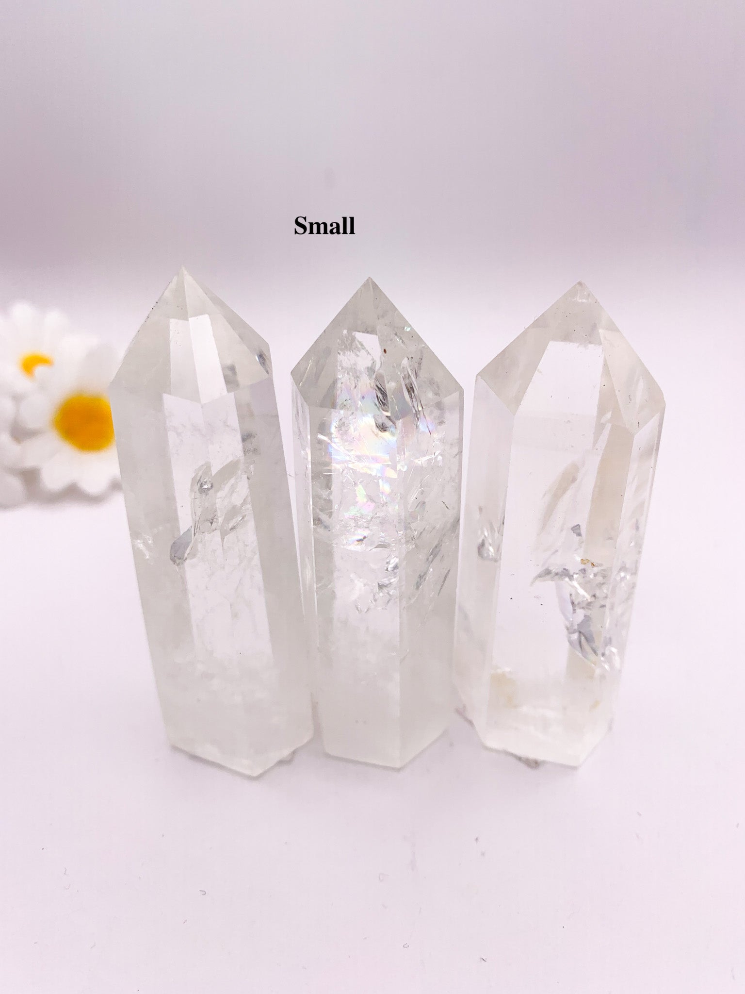 Clear Quartz Tower (super clear with rainbows - High Quality) - Crystal Love Treasures