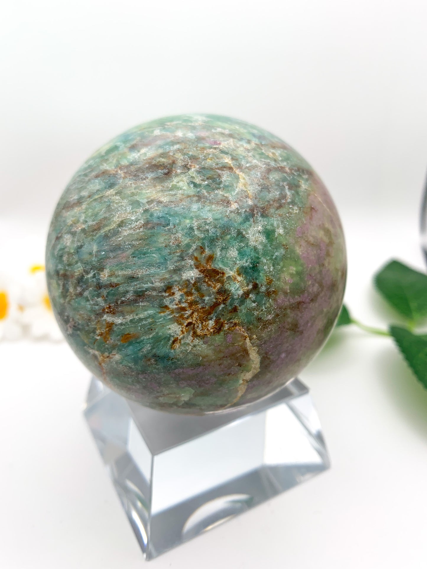 Ruby Kyanite Sphere - Crystal Love Treasures