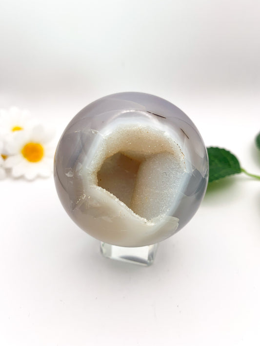 Druzy Agate Sphere - Crystal Love Treasures