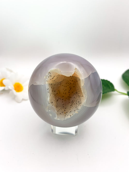 Druzy Agate Sphere - Crystal Love Treasures