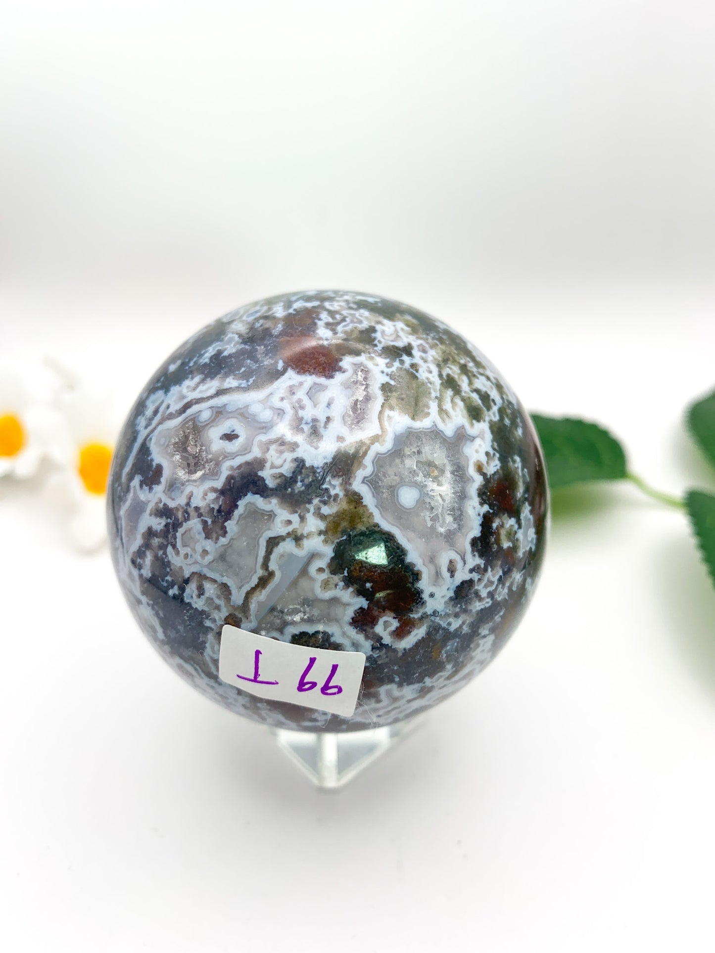 Moss Agate Sphere - Crystal Love Treasures