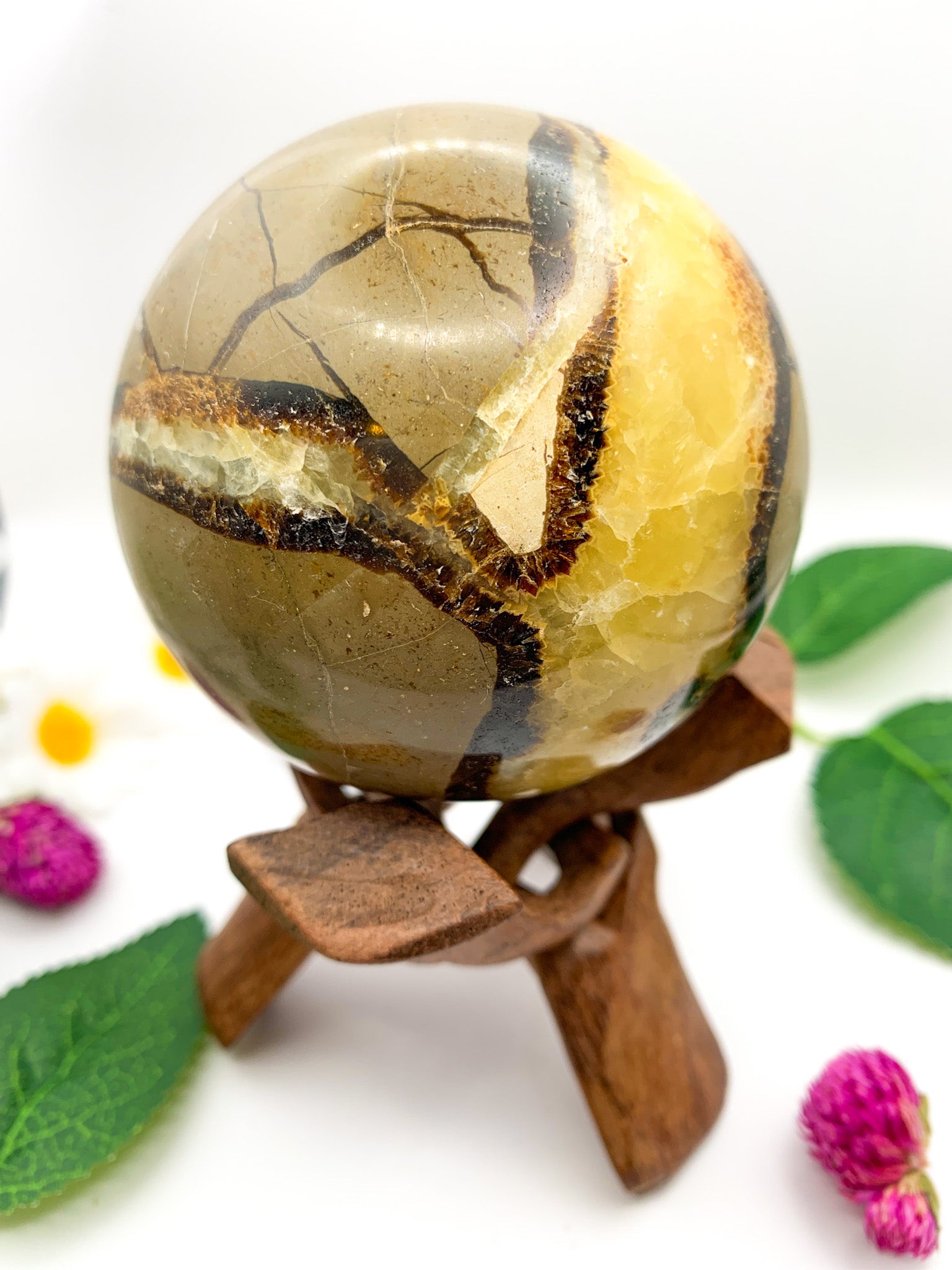 Septarian Sphere - Crystal Love Treasures