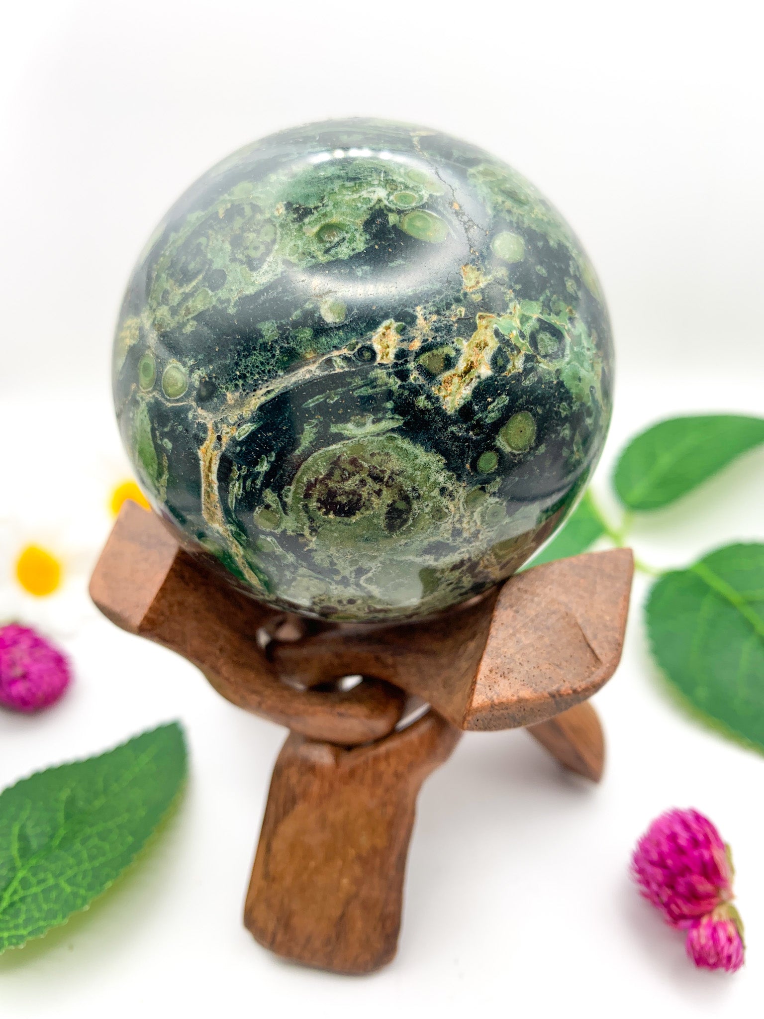 Kambaba Jasper sphere