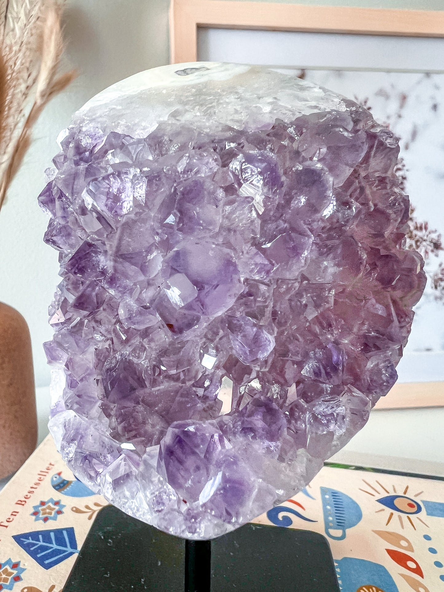 Amethyst Geode on Stand - Crystal Love Treasures