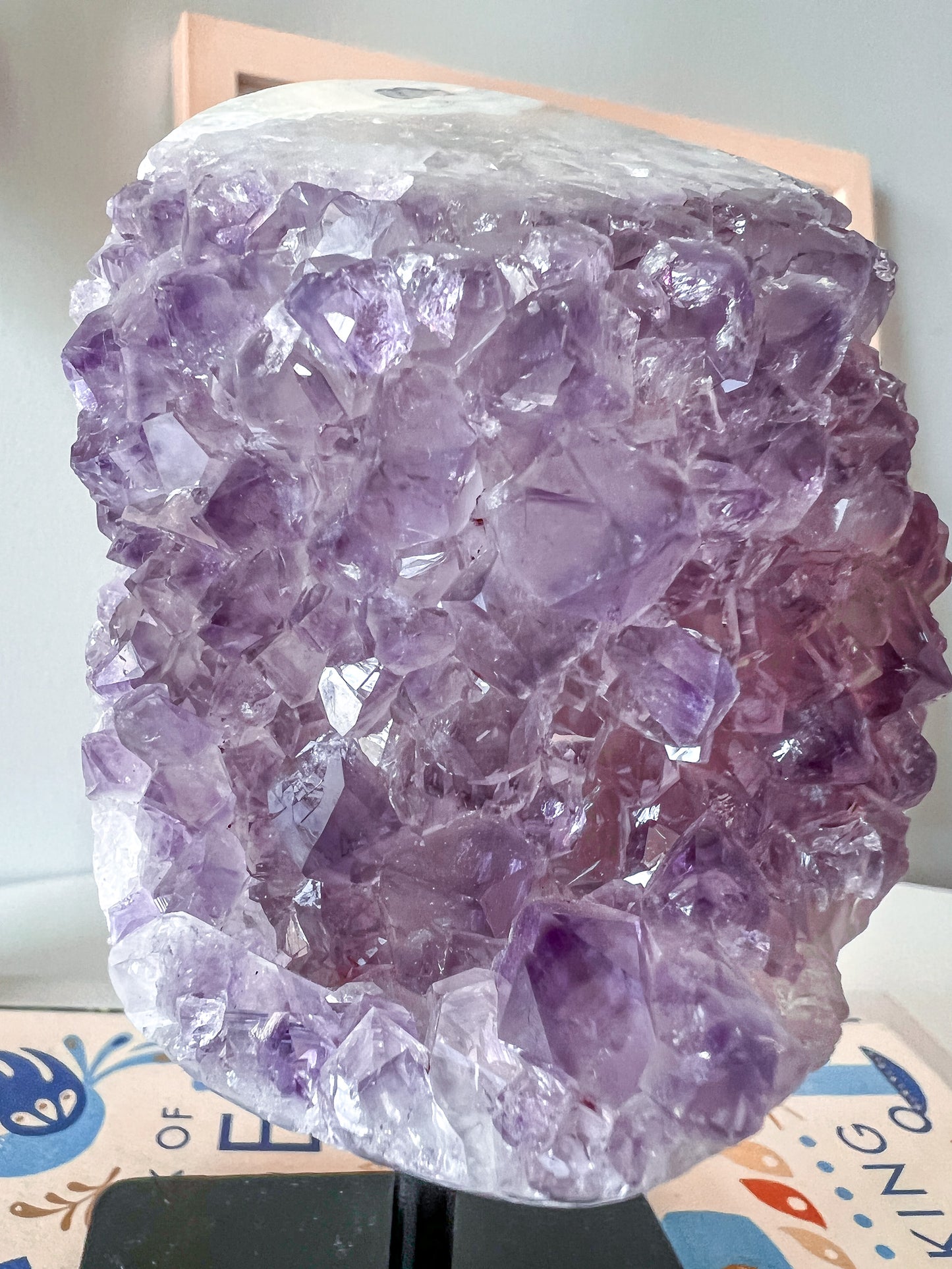 Amethyst Geode on Stand - Crystal Love Treasures