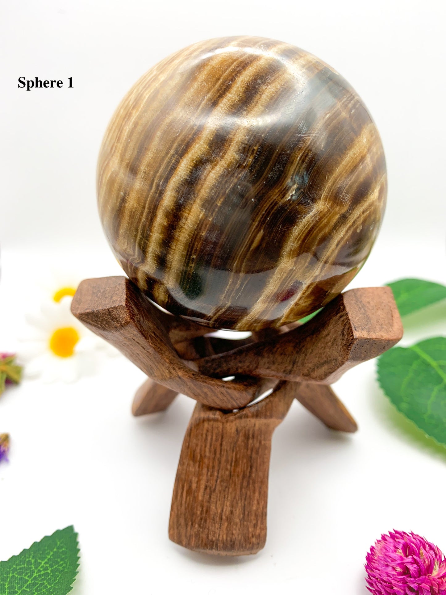 chocolate calcite sphere