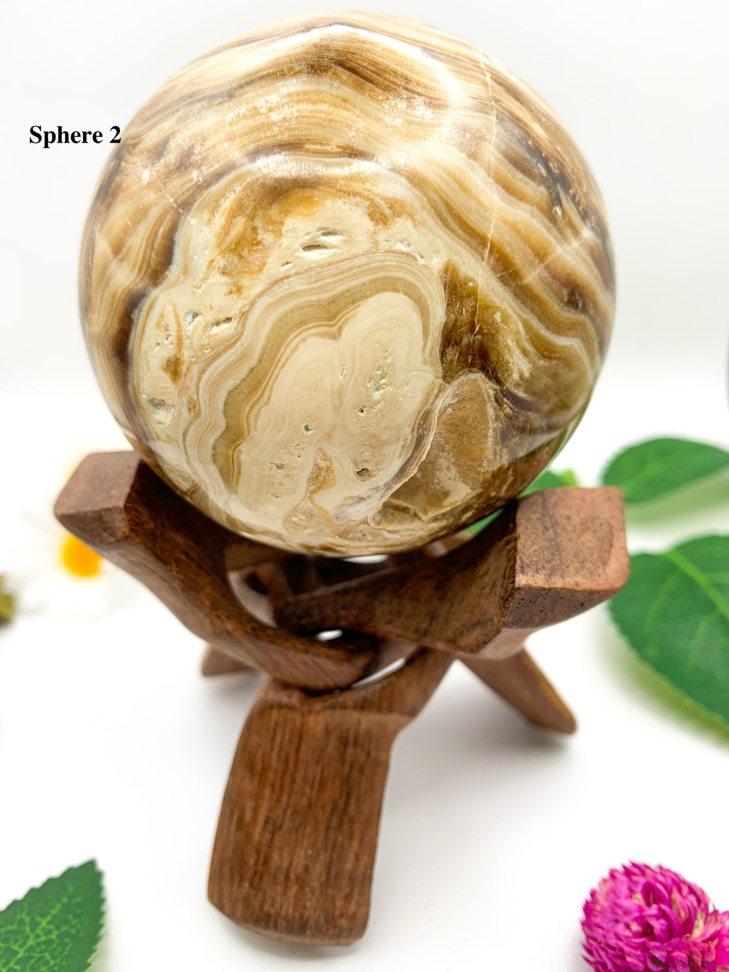 chocolate calcite sphere