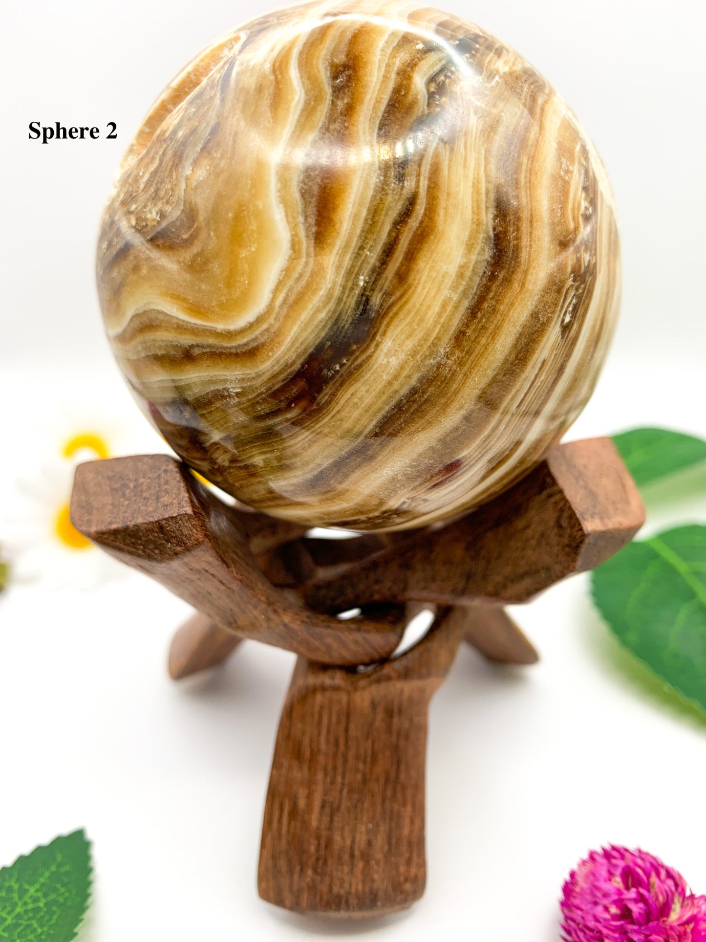 chocolate calcite sphere