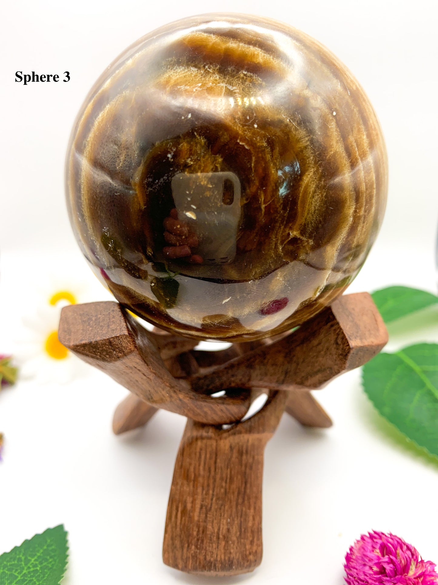 chocolate calcite sphere