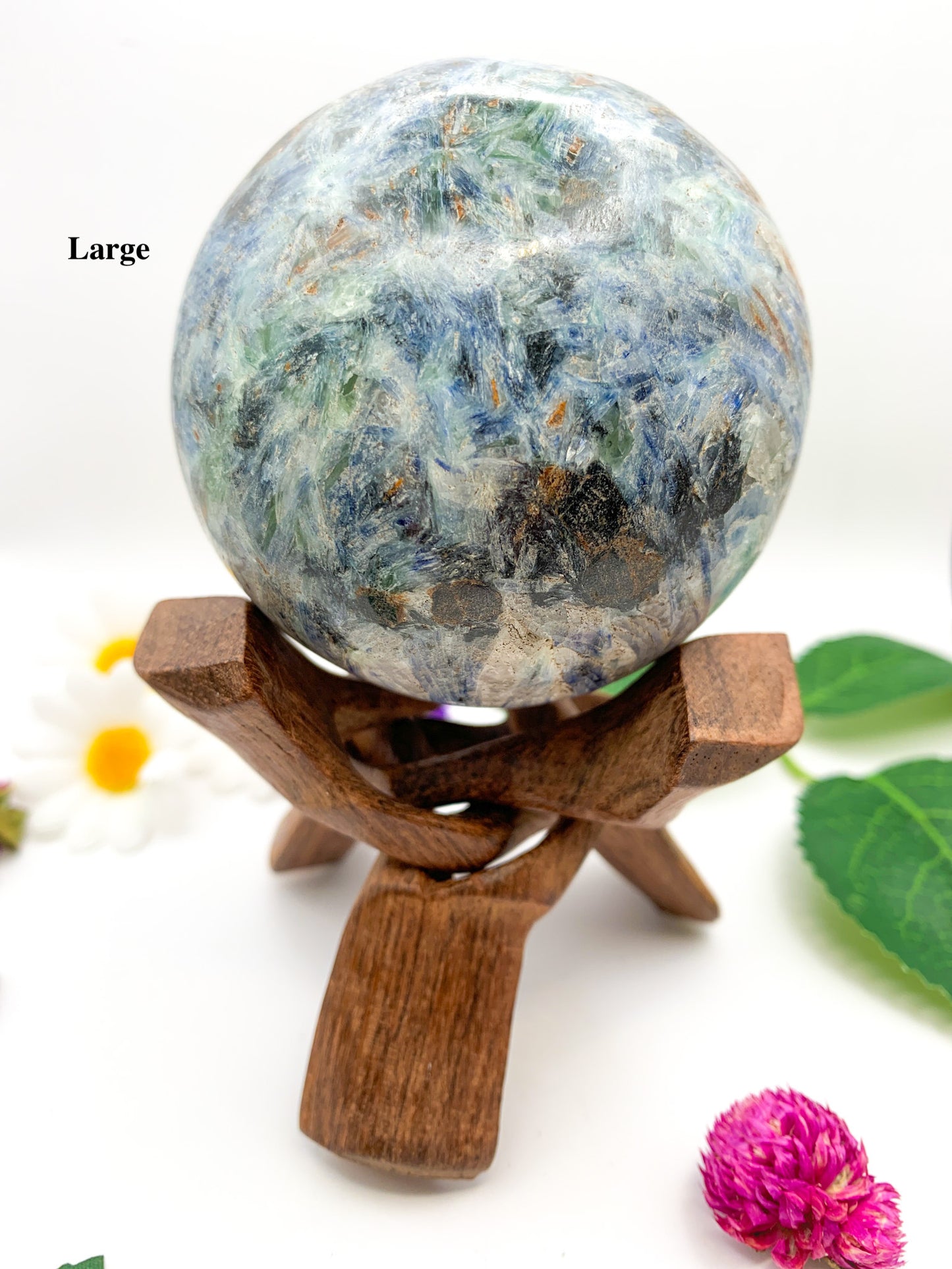 blue kyanite sphere