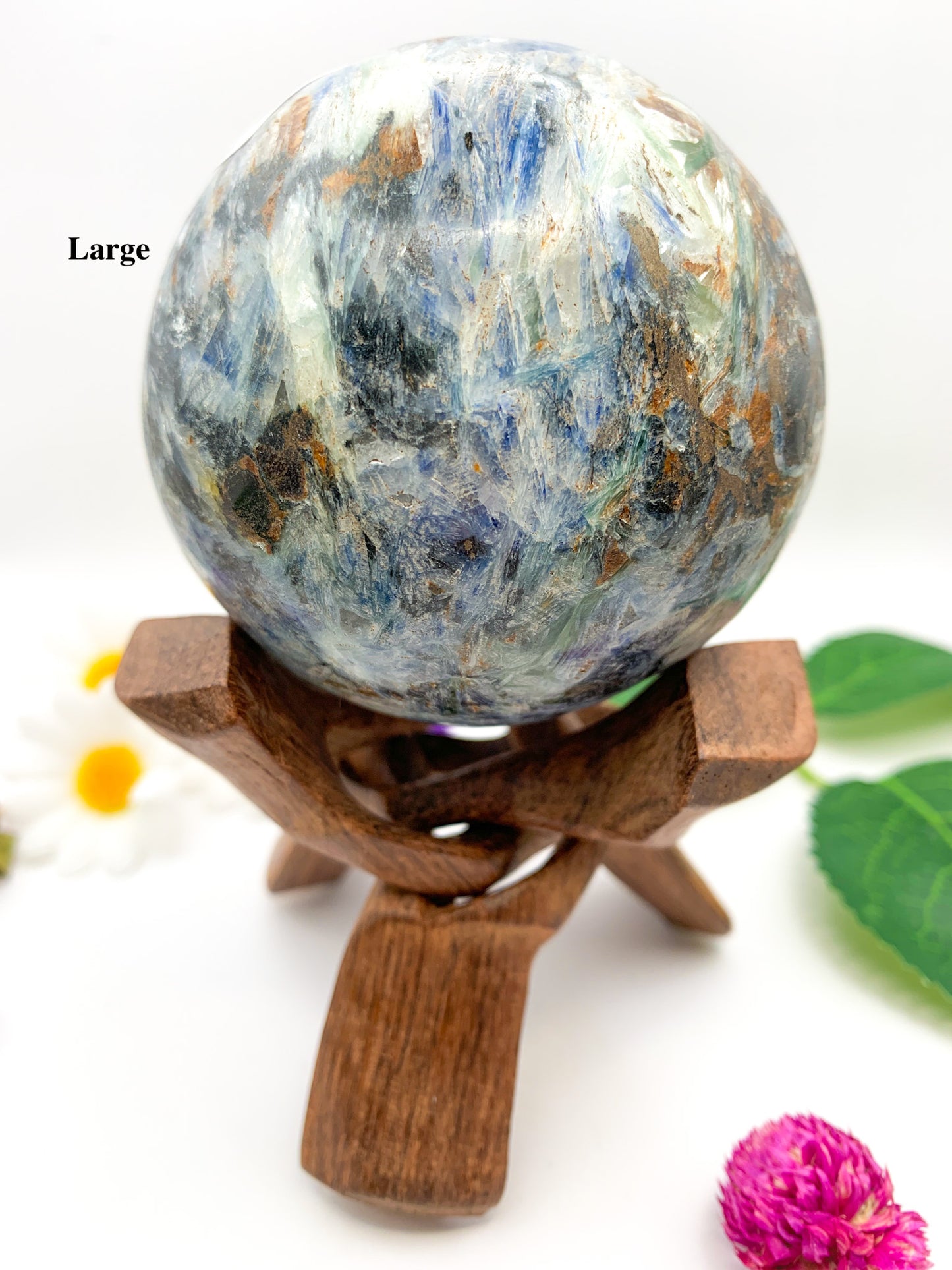 blue kyanite sphere