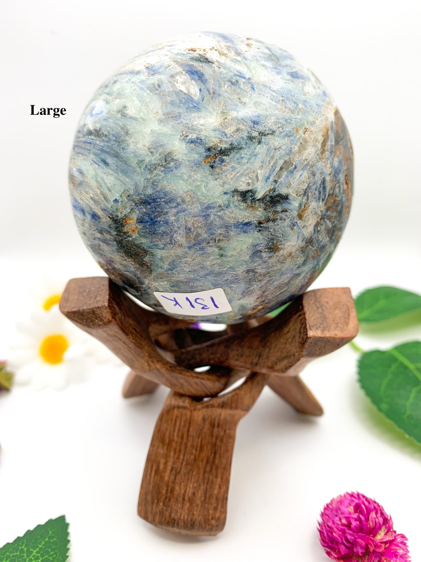 blue kyanite sphere