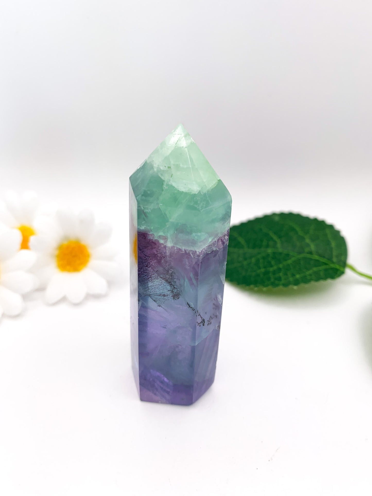 Dendritic Rainbow Fluorite Tower (Collector's Piece) - Crystal Love Treasures