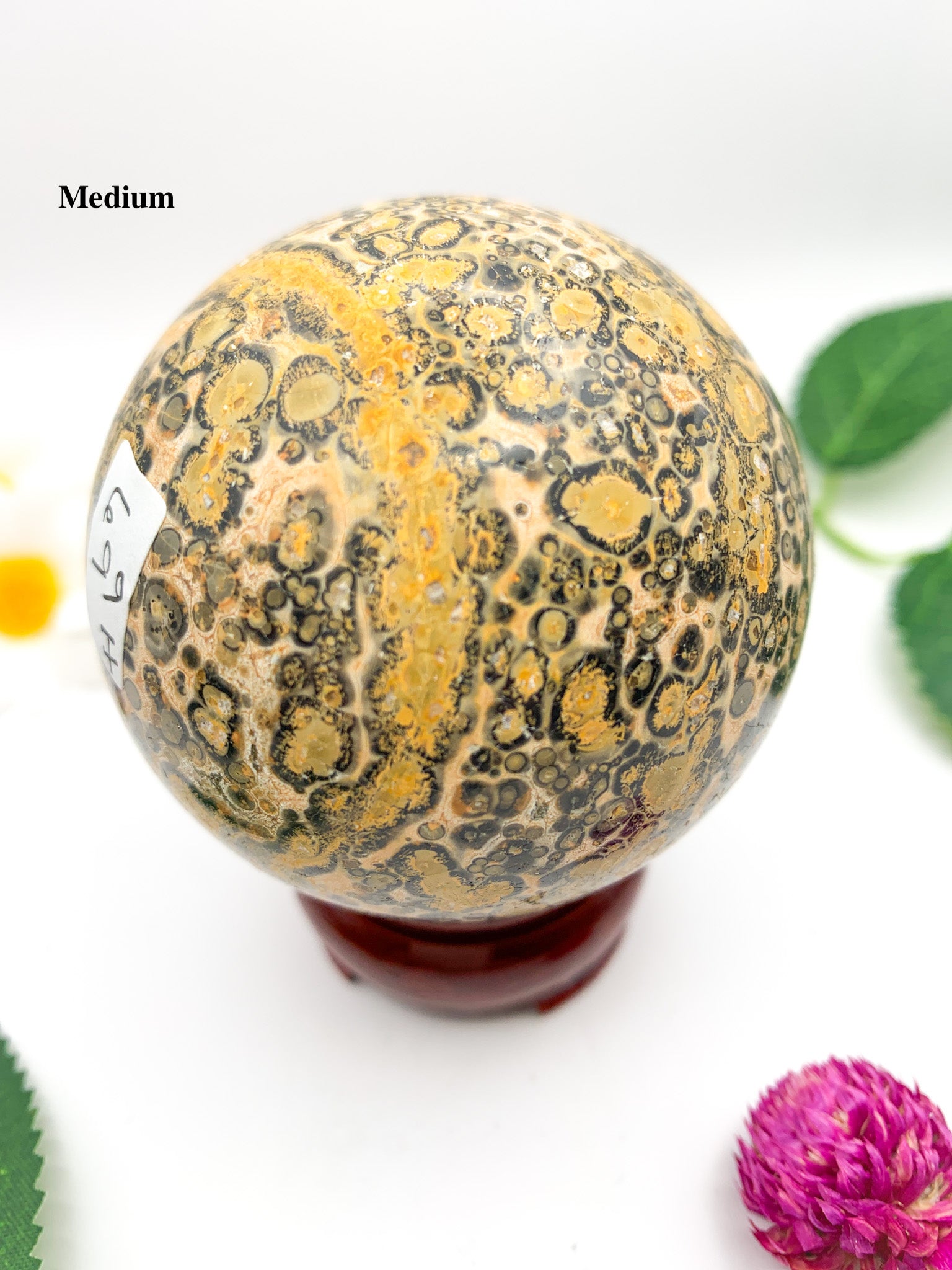 Leopardskin Jasper Sphere - Crystal Love Treasures