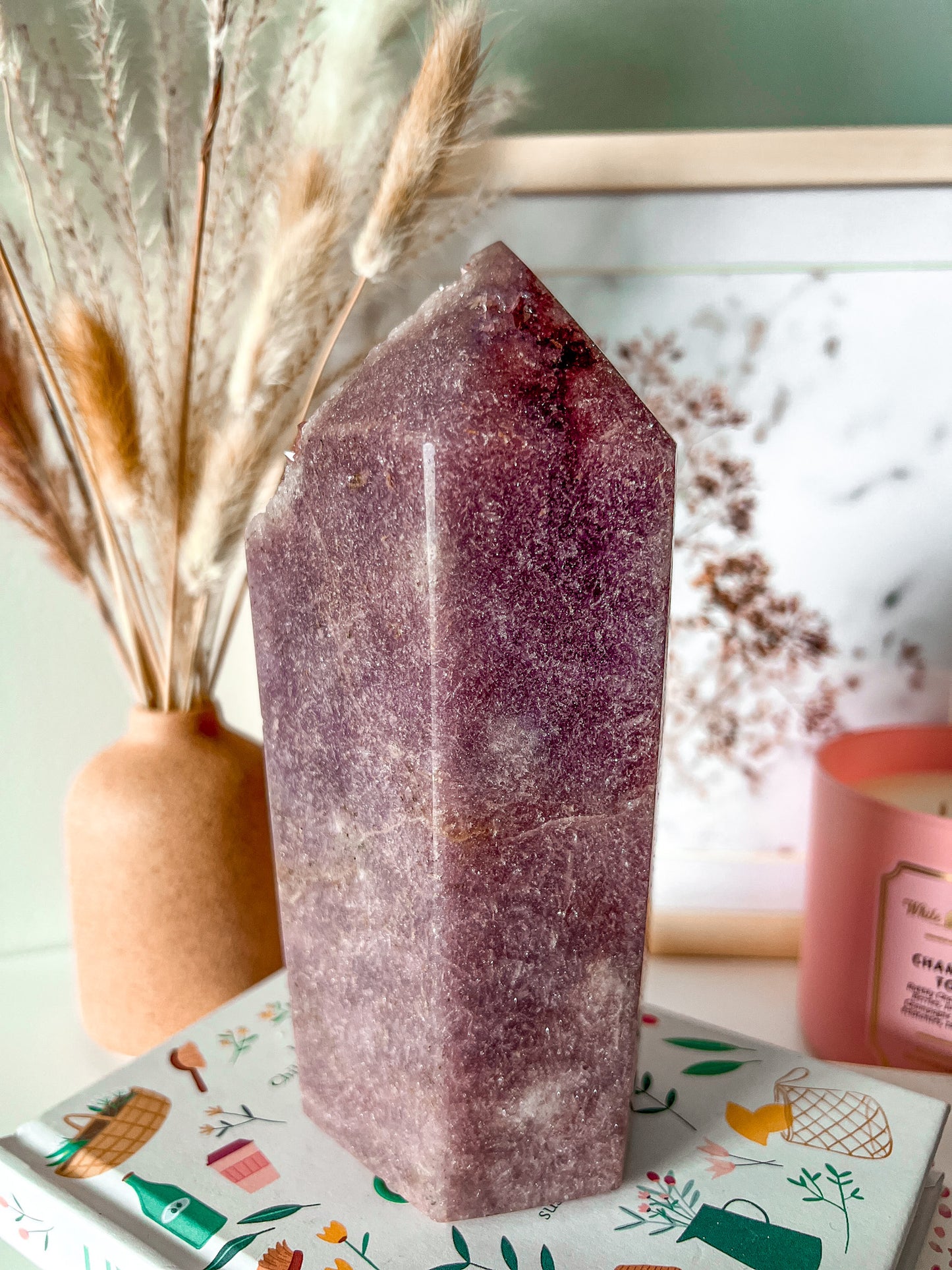 XL Pink Amethyst Tower