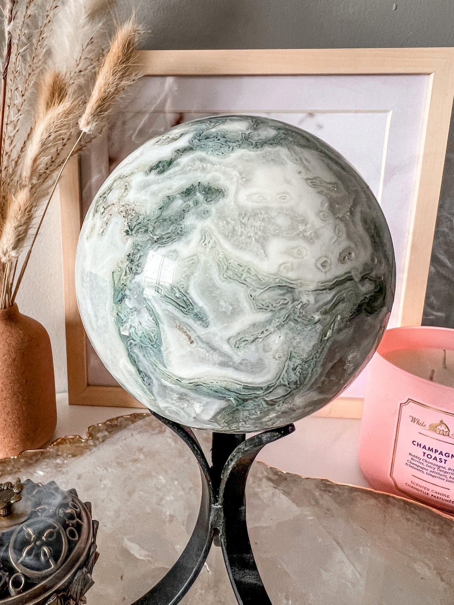 Moss Agate Sphere