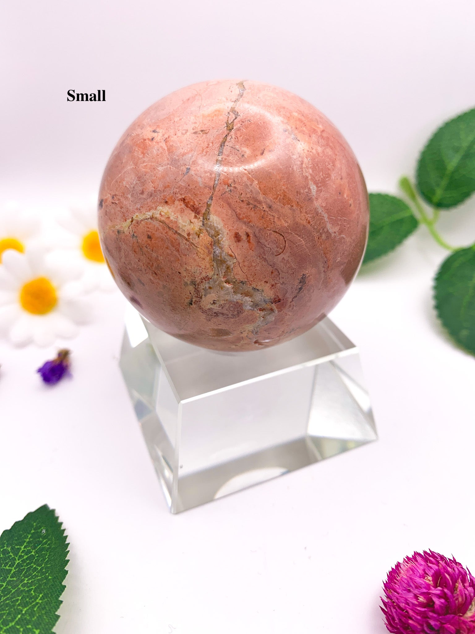 pink jasper sphere