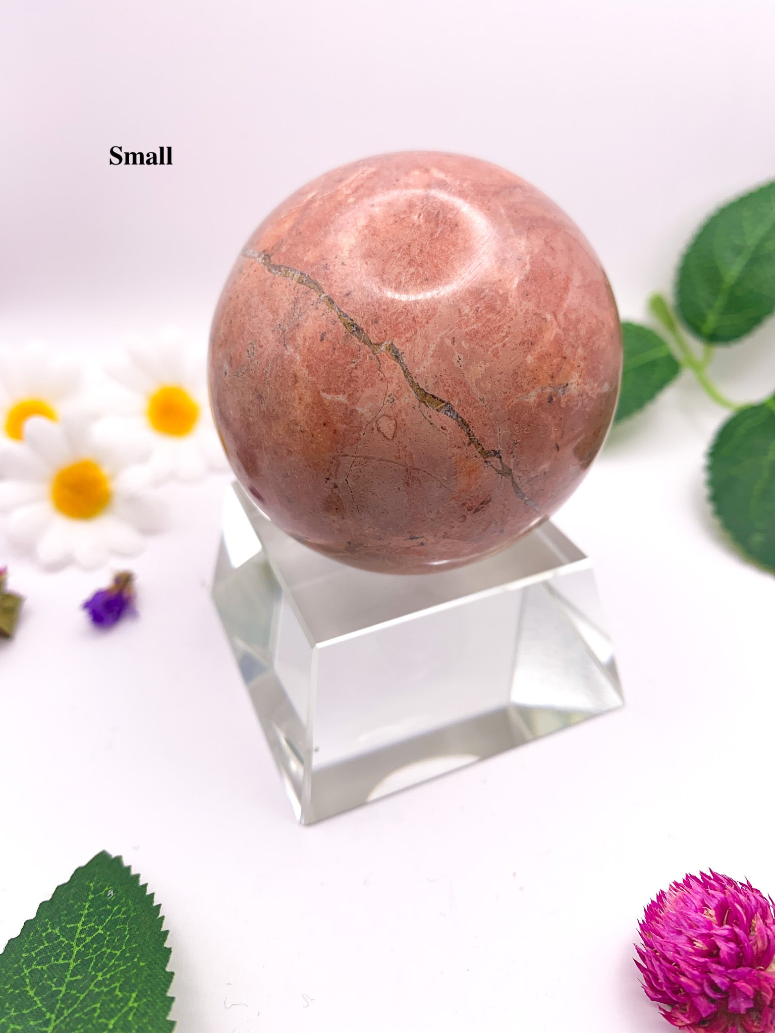 pink jasper sphere