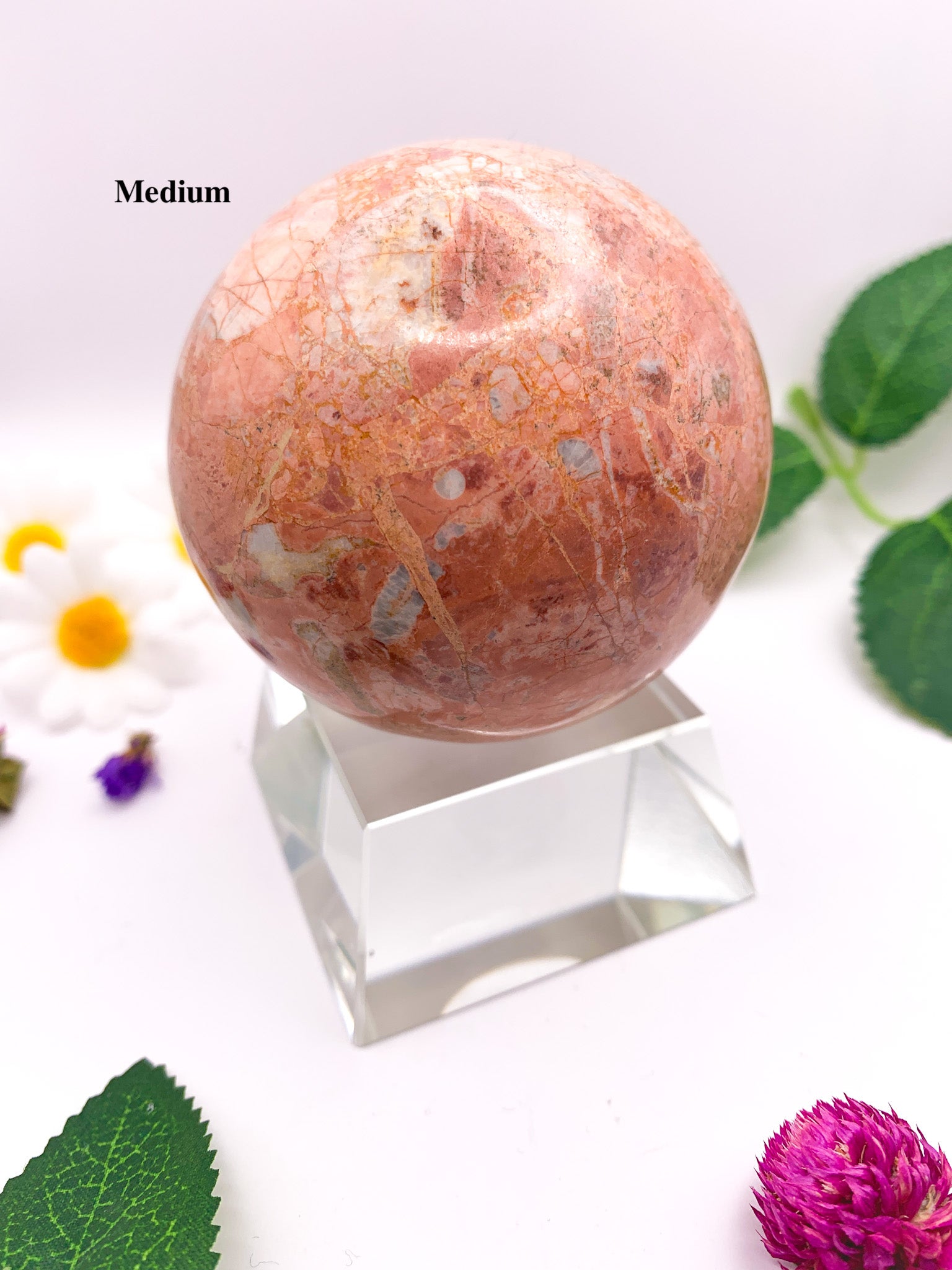 pink jasper sphere