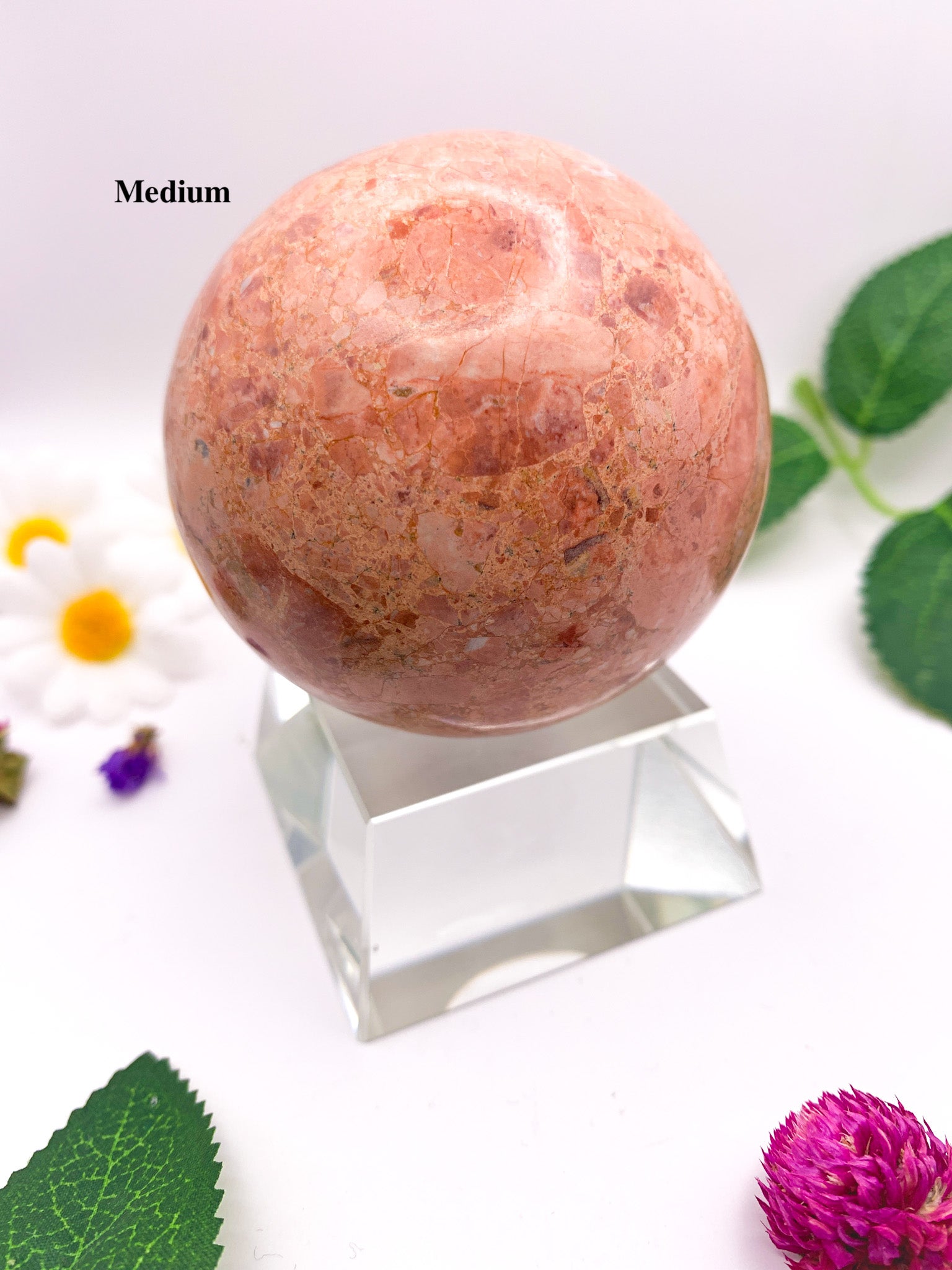 pink jasper sphere