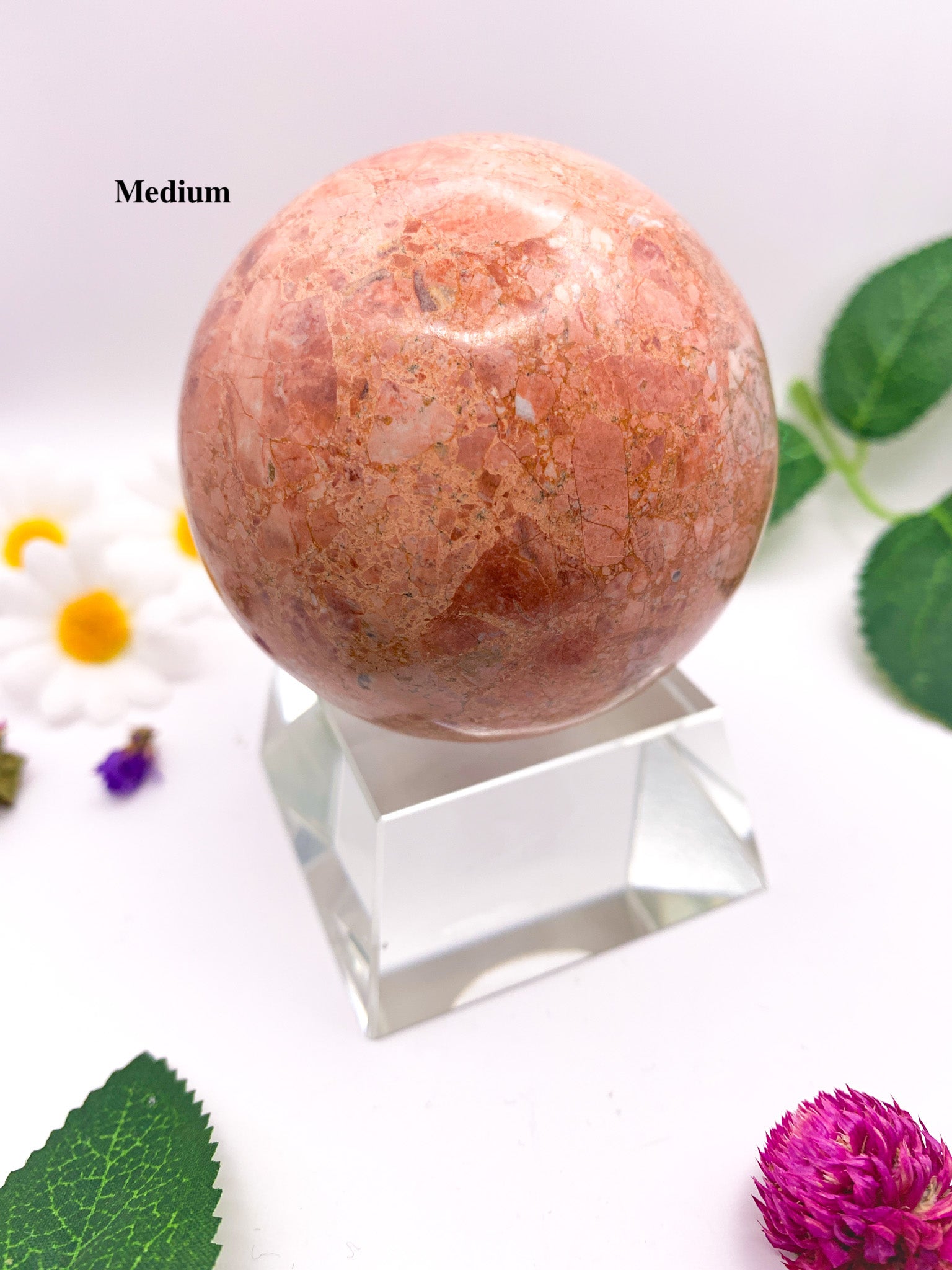 pink jasper sphere