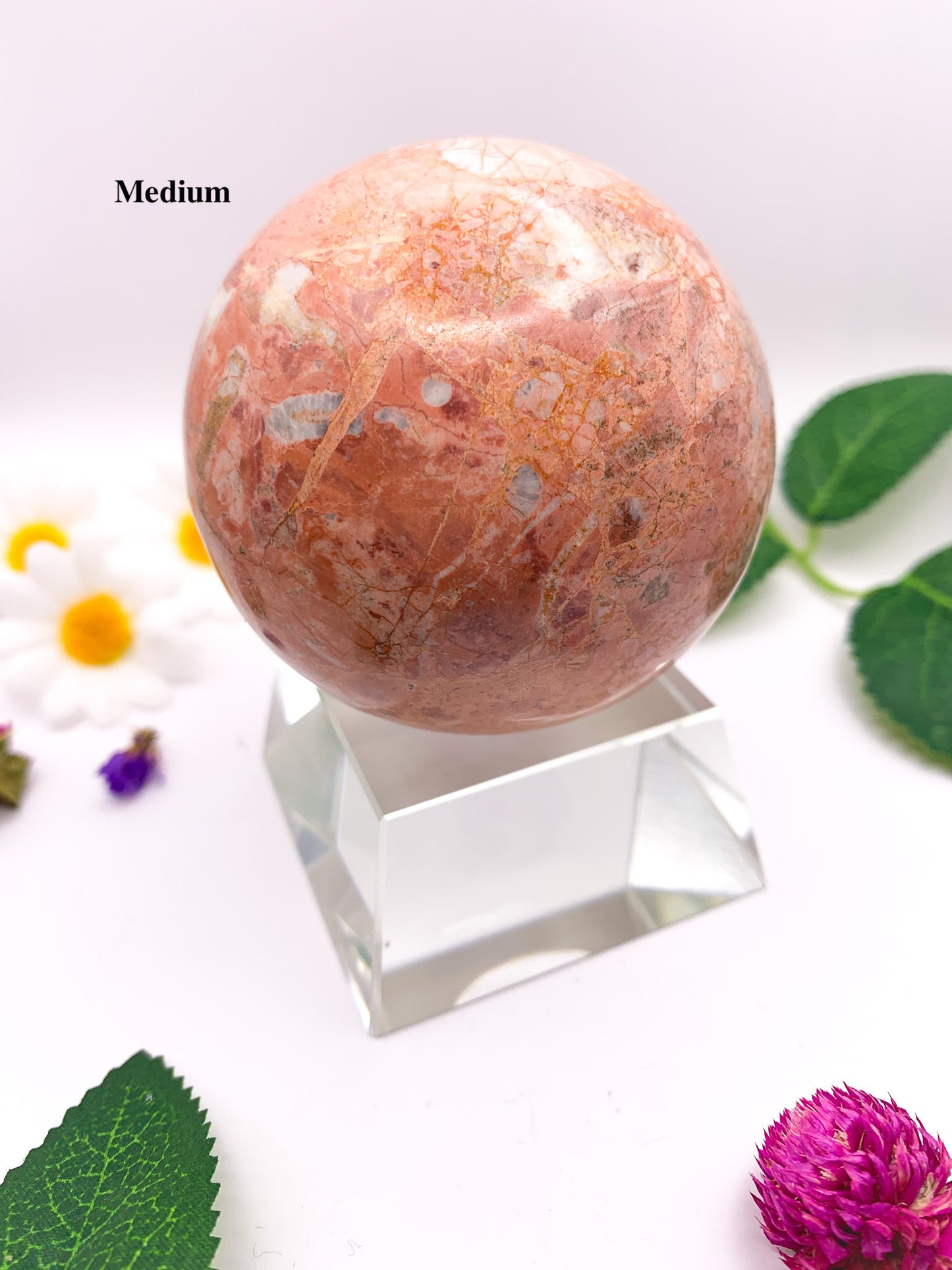 pink jasper sphere