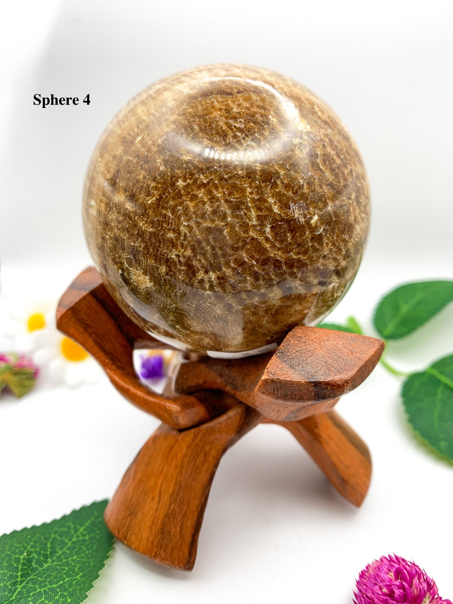 chocolate calcite sphere