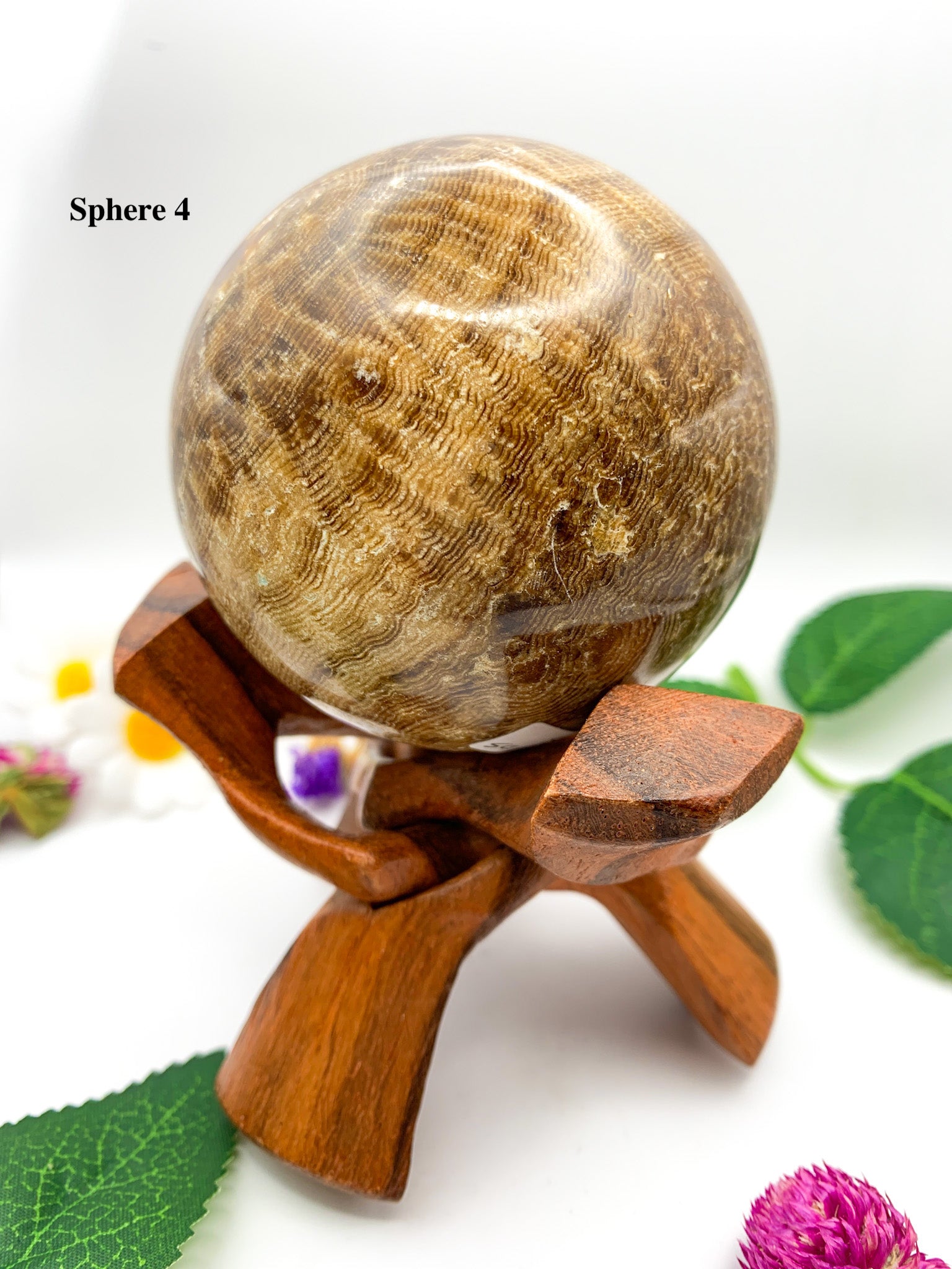 chocolate calcite sphere