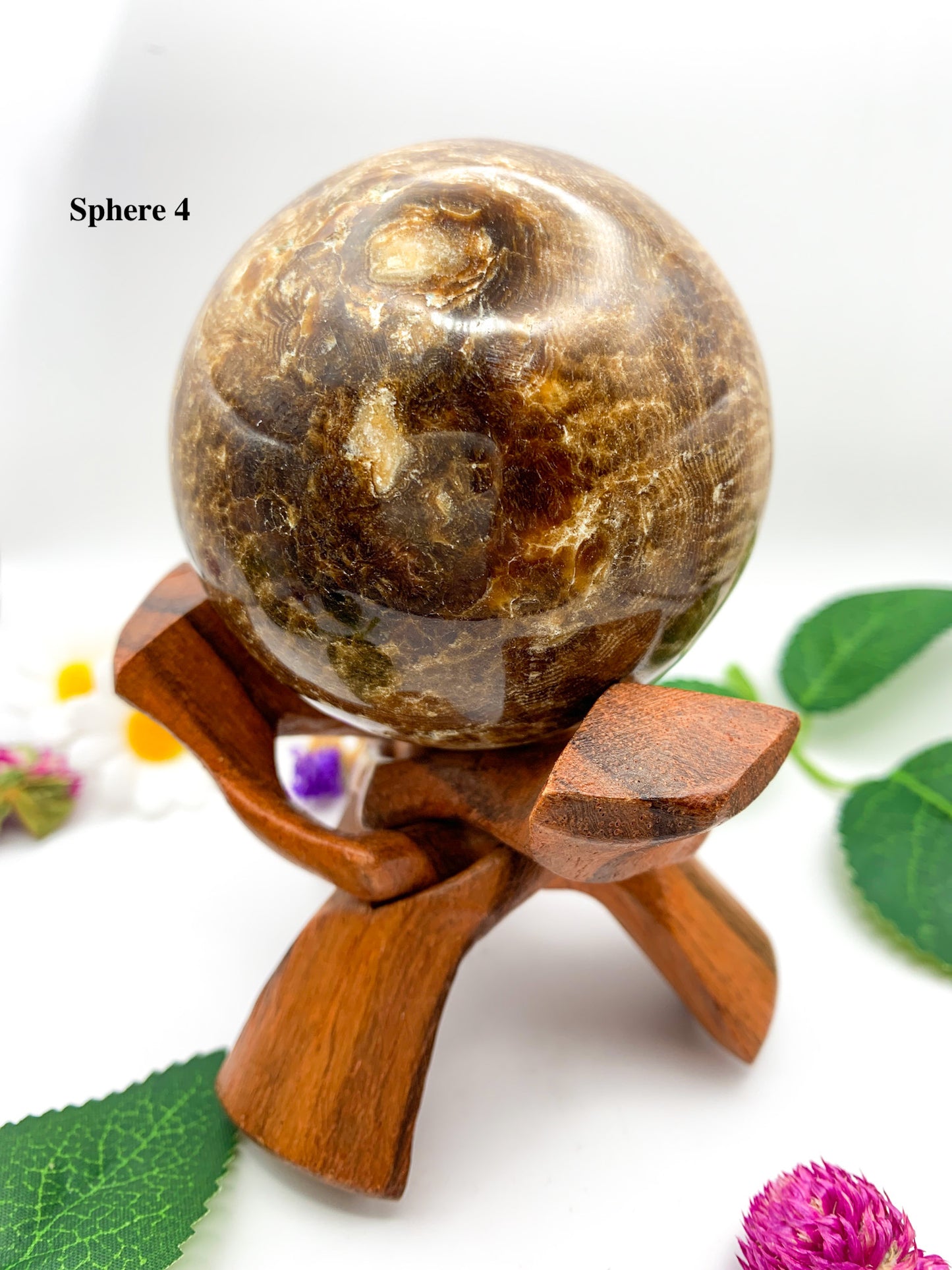 chocolate calcite sphere