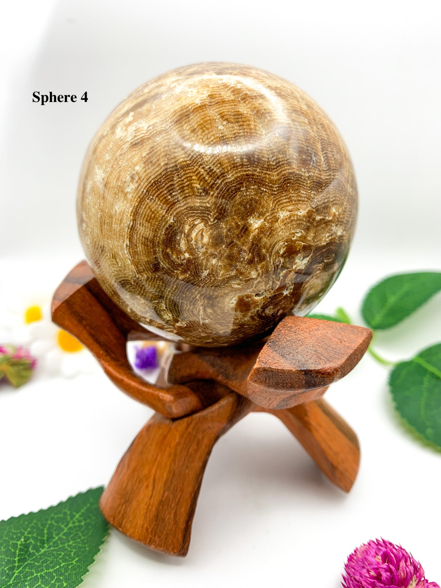 chocolate calcite sphere