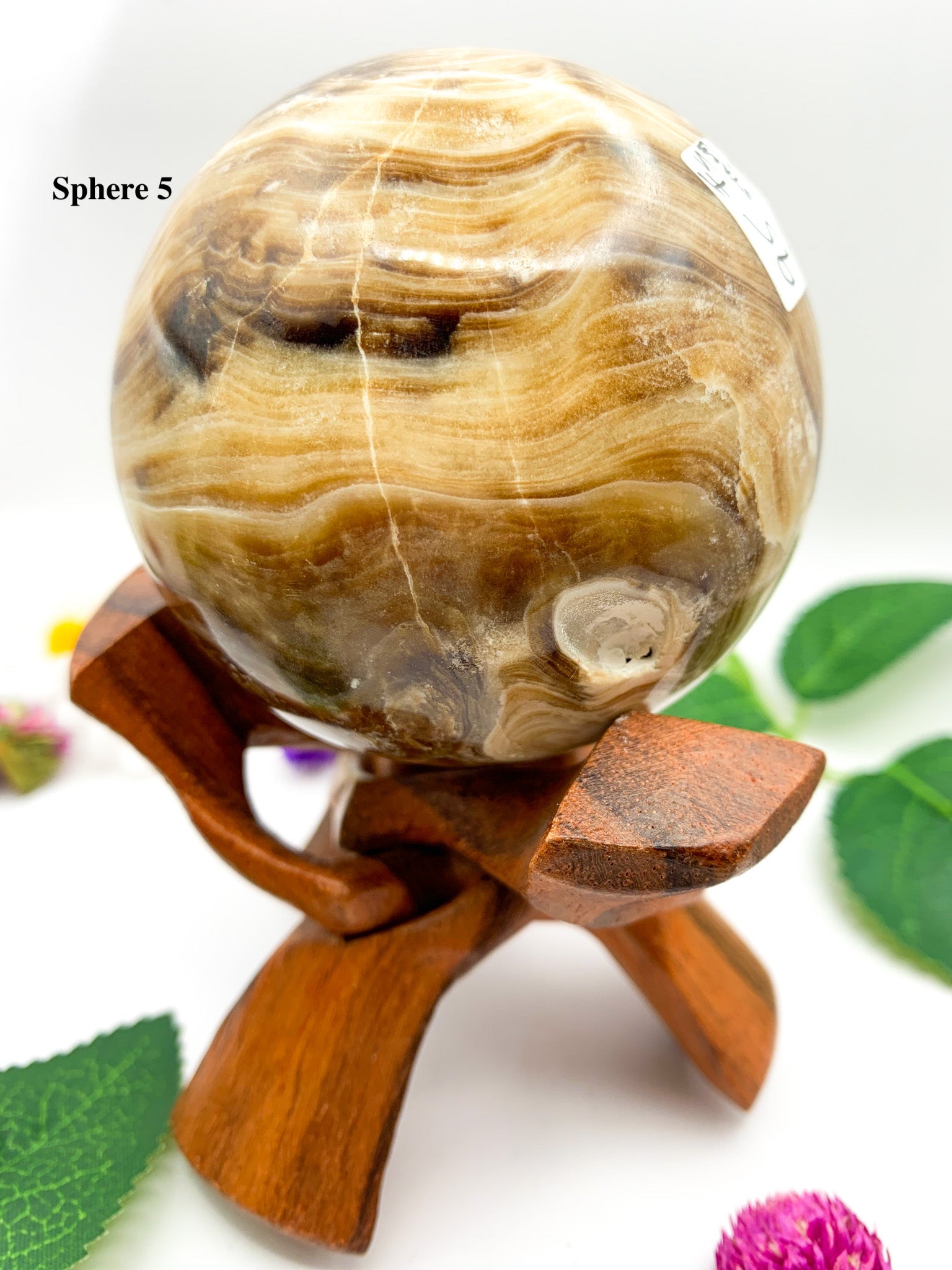 chocolate calcite sphere