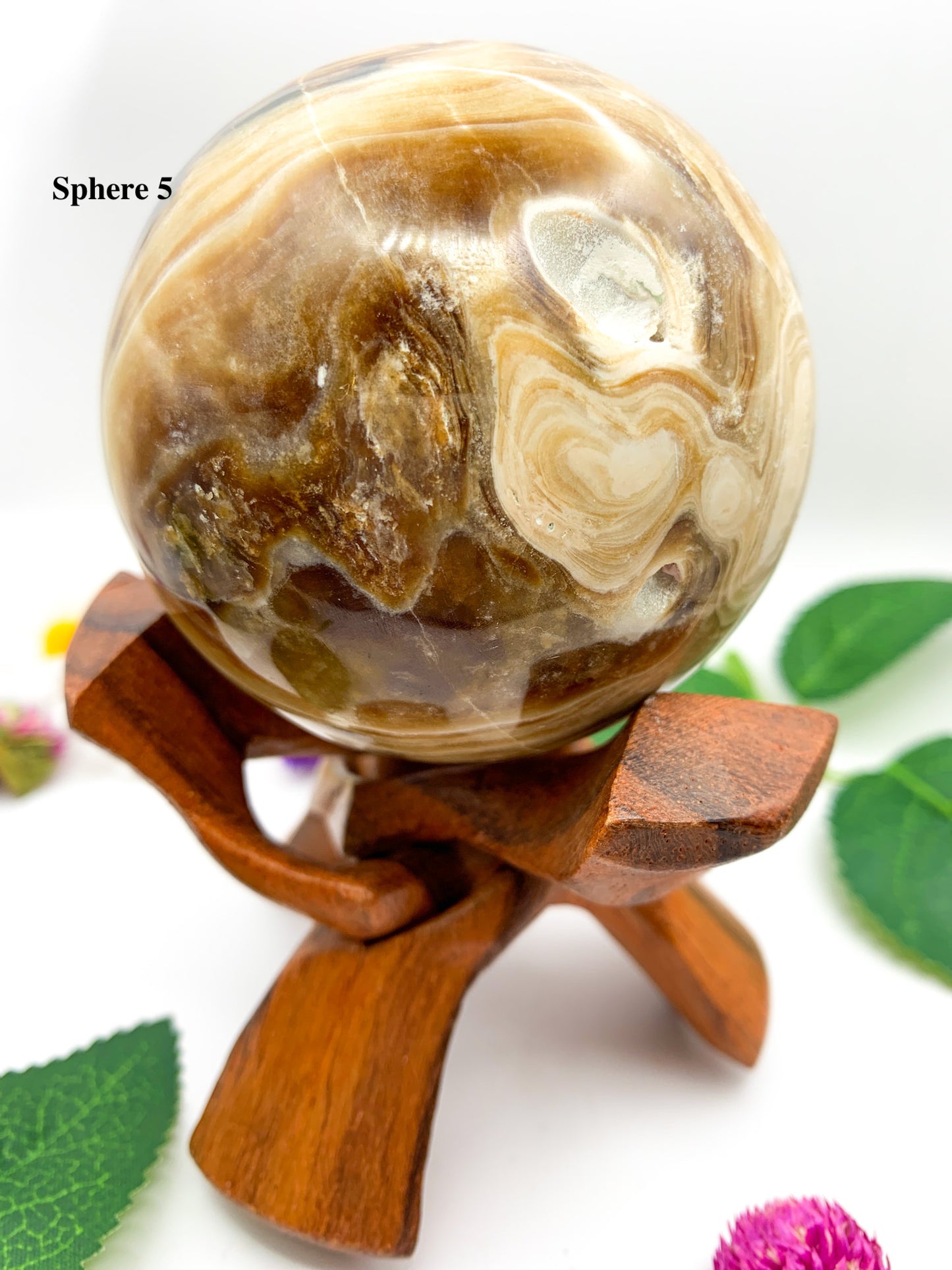 chocolate calcite sphere