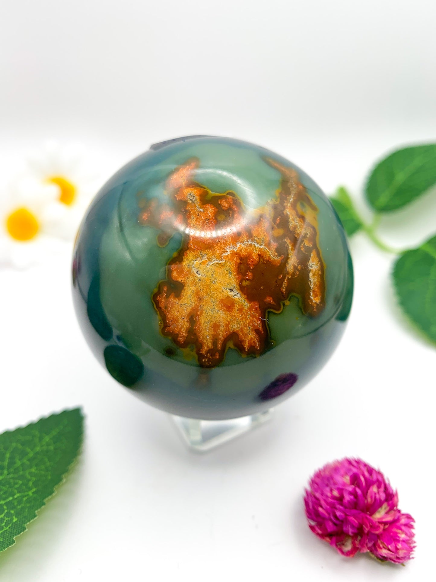 Polychrome Sphere (Desert Jasper) - Crystal Love Treasures