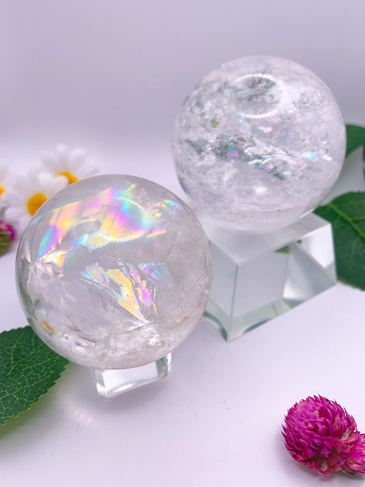 Clear Quartz Sphere - Crystal Love Treasures