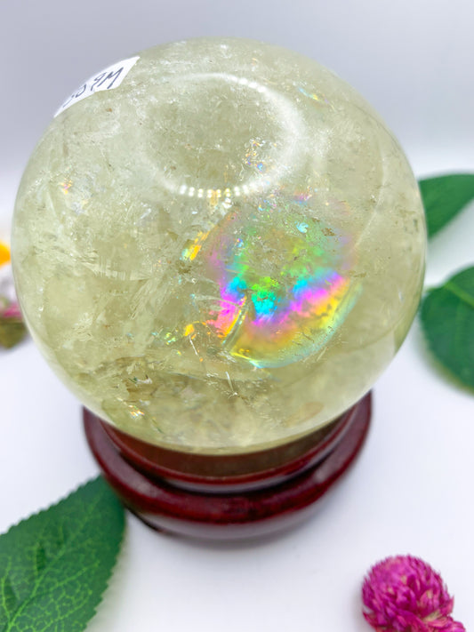 Natural Citrine Sphere (High Quality) - Crystal Love Treasures