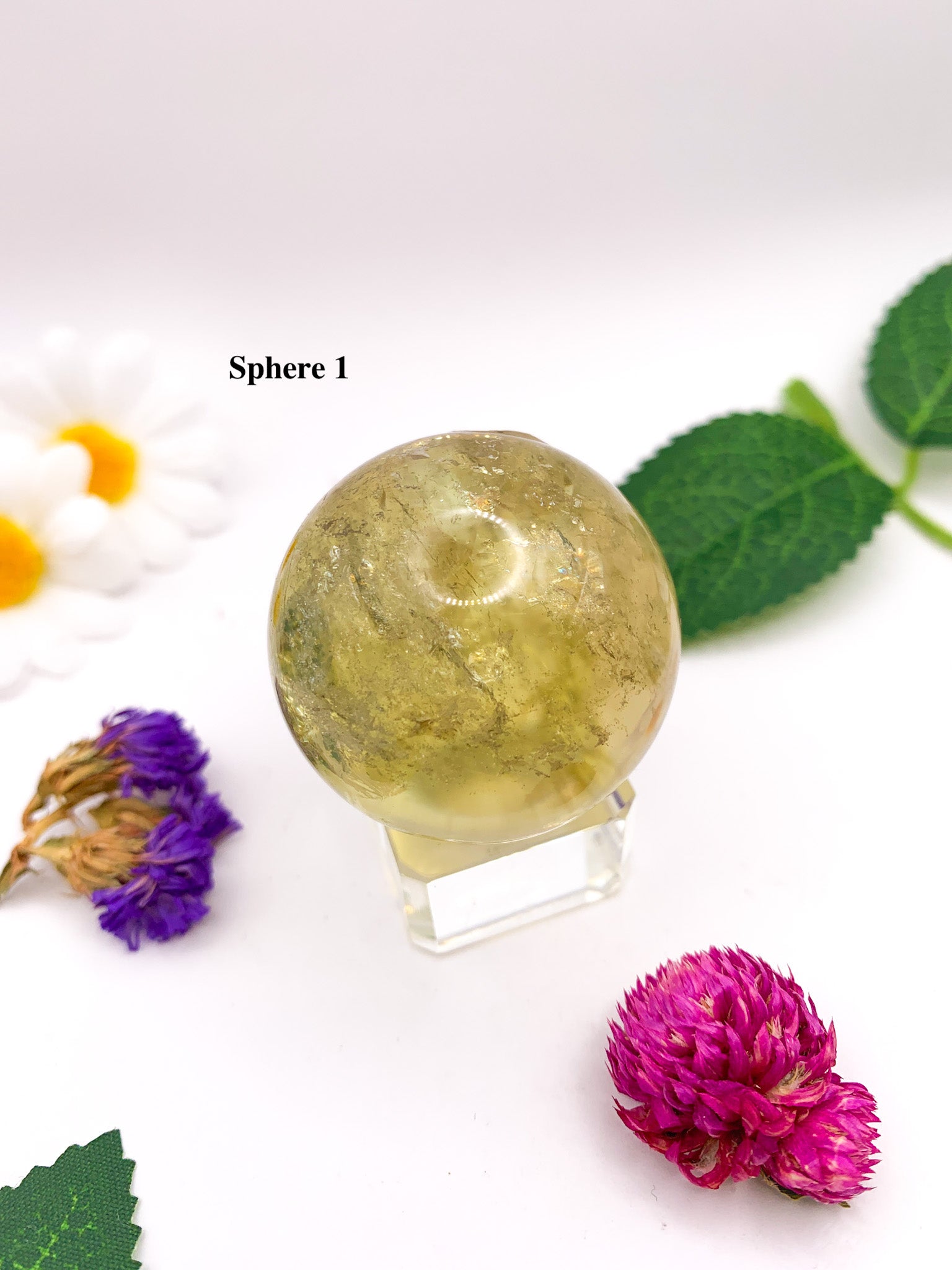 Natural Citrine Sphere (High Quality) - Crystal Love Treasures