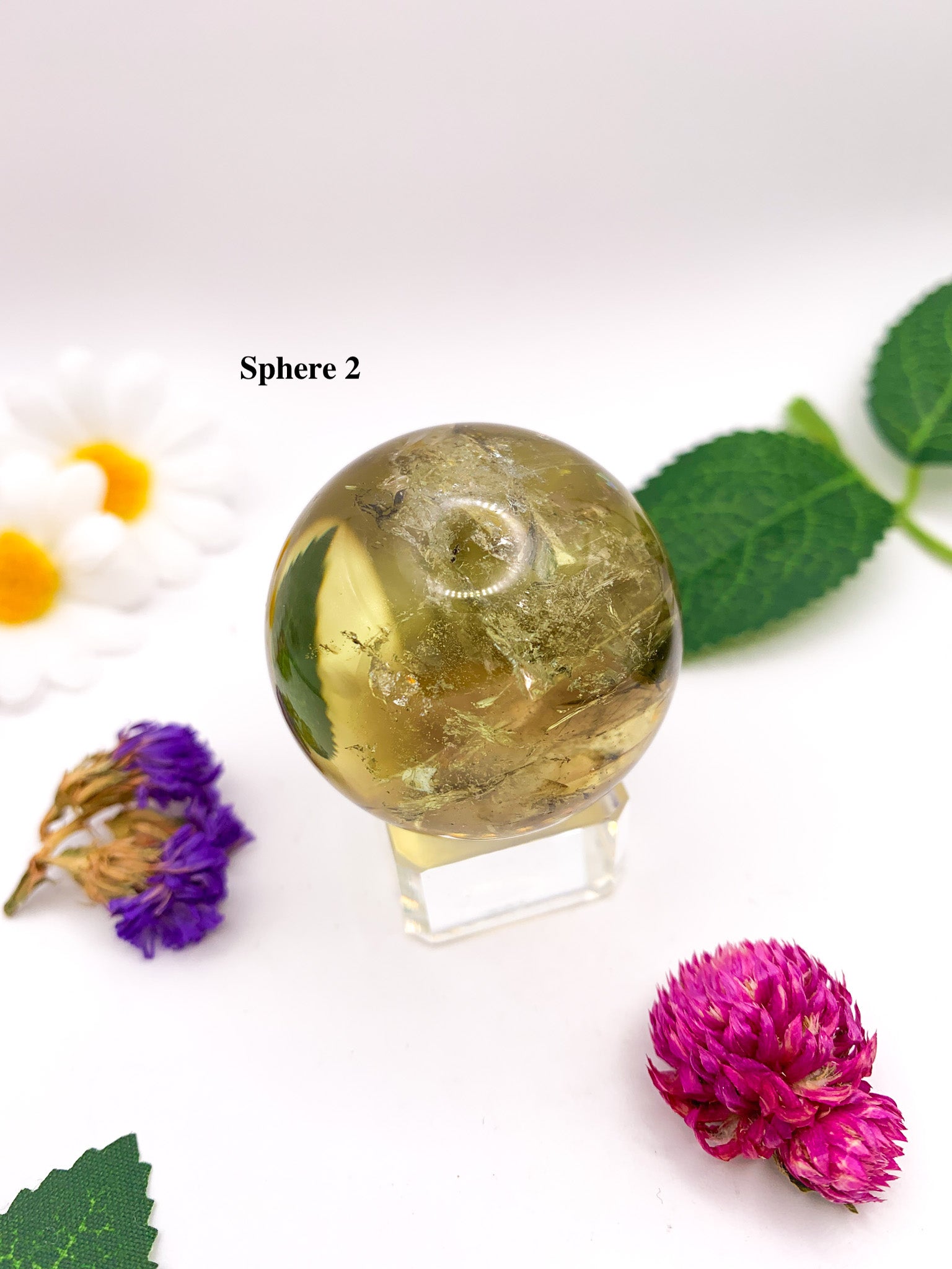 Natural Citrine Sphere (High Quality) - Crystal Love Treasures