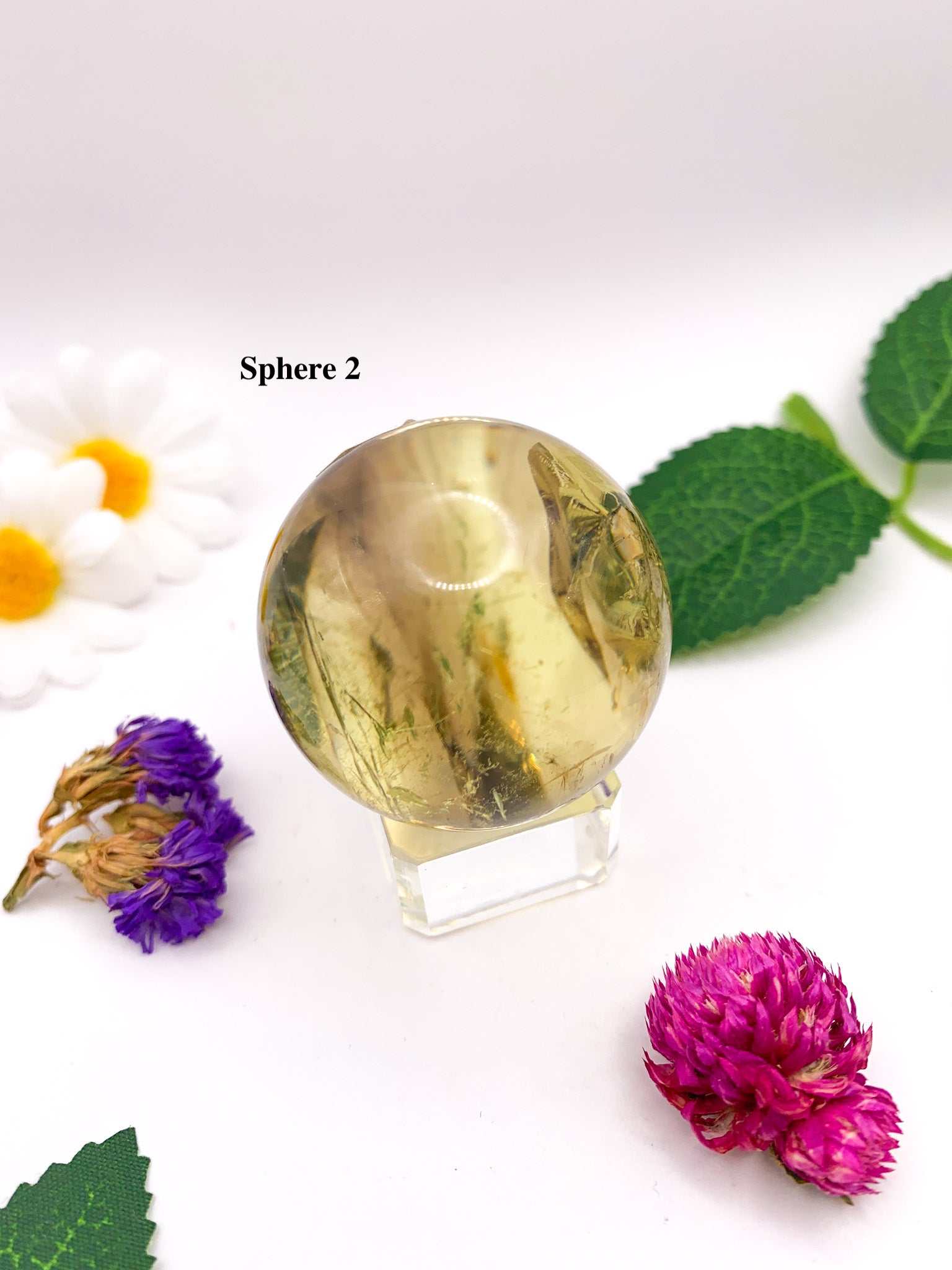 Natural Citrine Sphere (High Quality) - Crystal Love Treasures