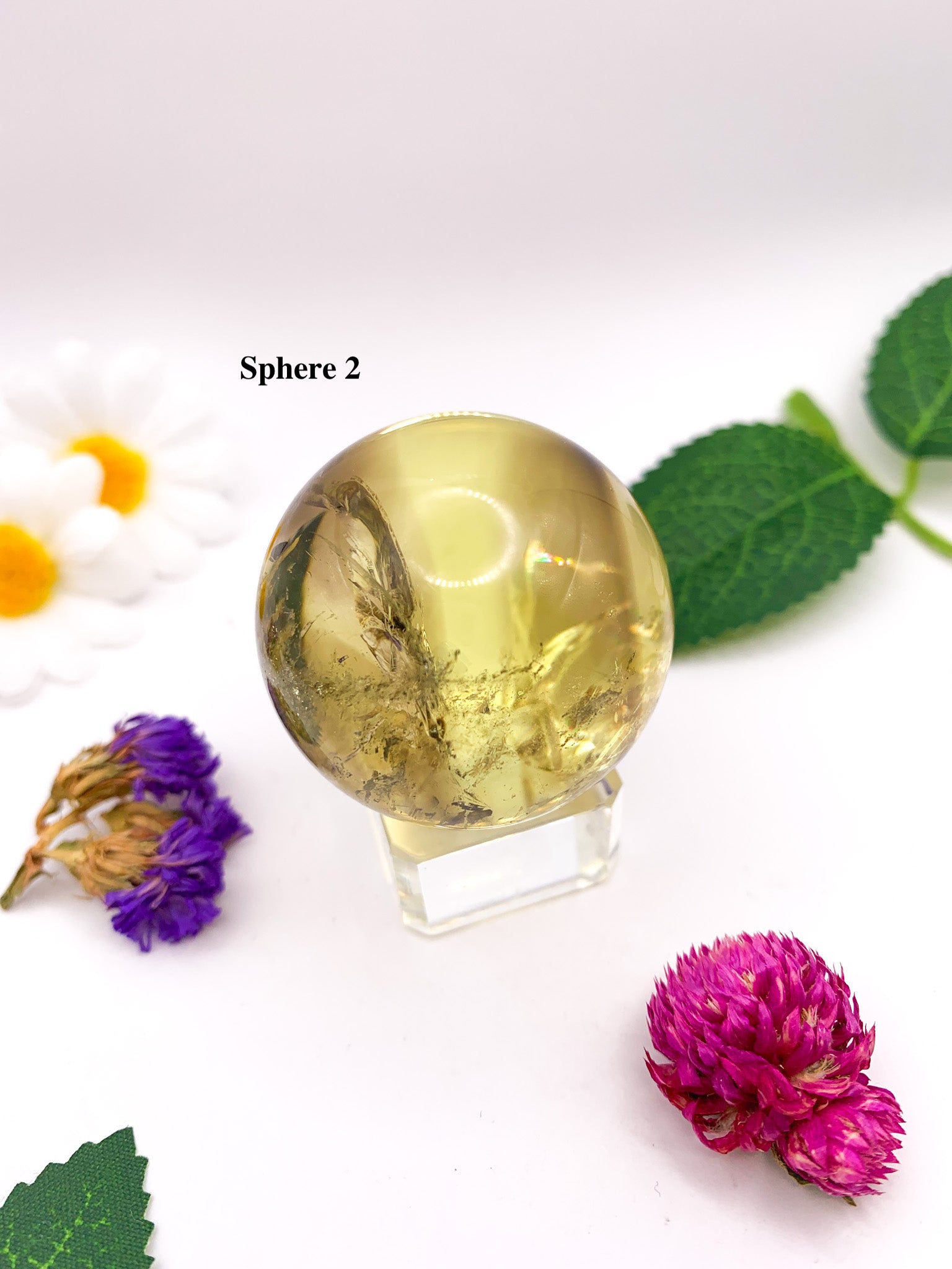 Natural Citrine Sphere (High Quality) - Crystal Love Treasures