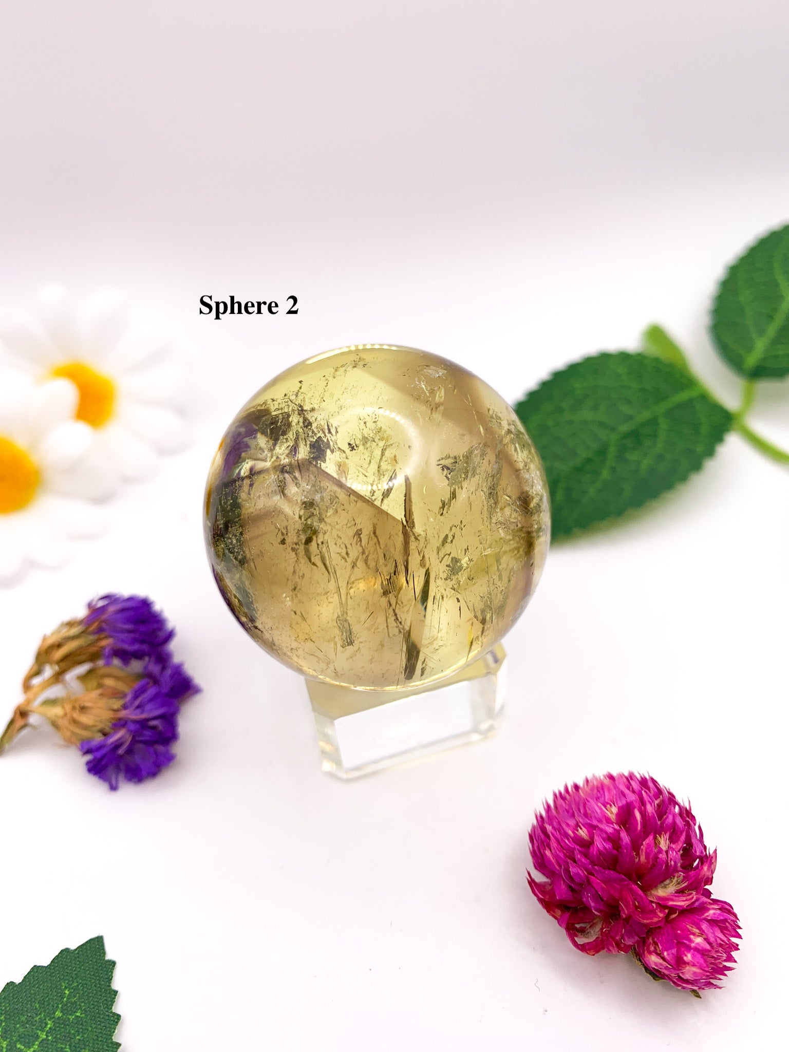 Natural Citrine Sphere (High Quality) - Crystal Love Treasures