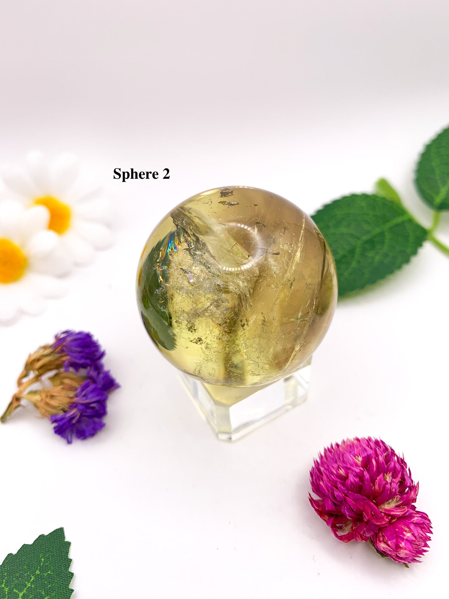 Natural Citrine Sphere (High Quality) - Crystal Love Treasures