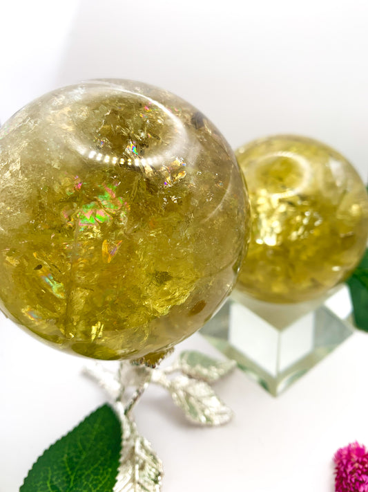 Natural Citrine Sphere (High Quality) - Crystal Love Treasures